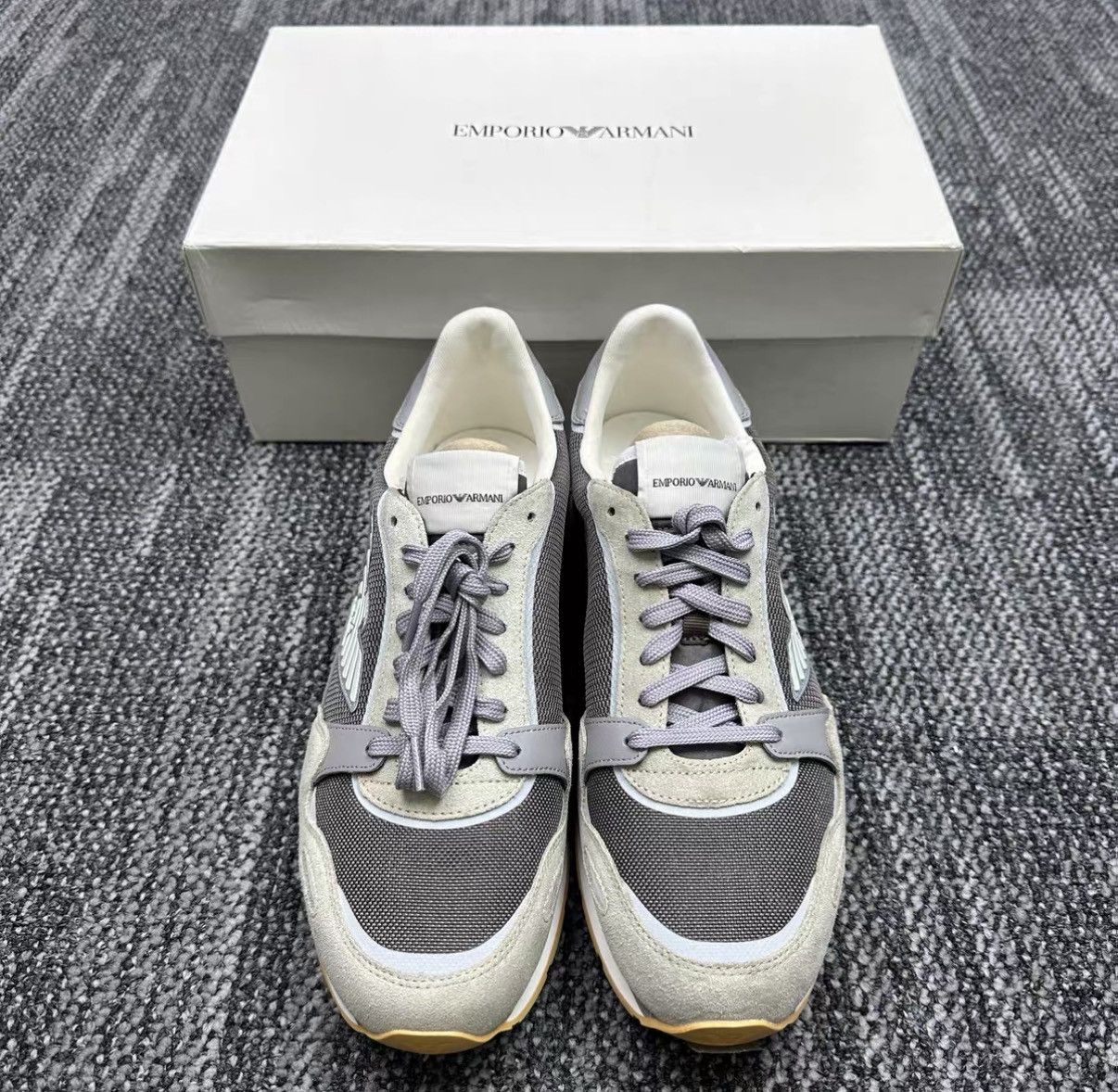 Armani Armani Suede Panel Casual Sneakers J42 Size US 10 / EU 43 - 2 Thumbnail