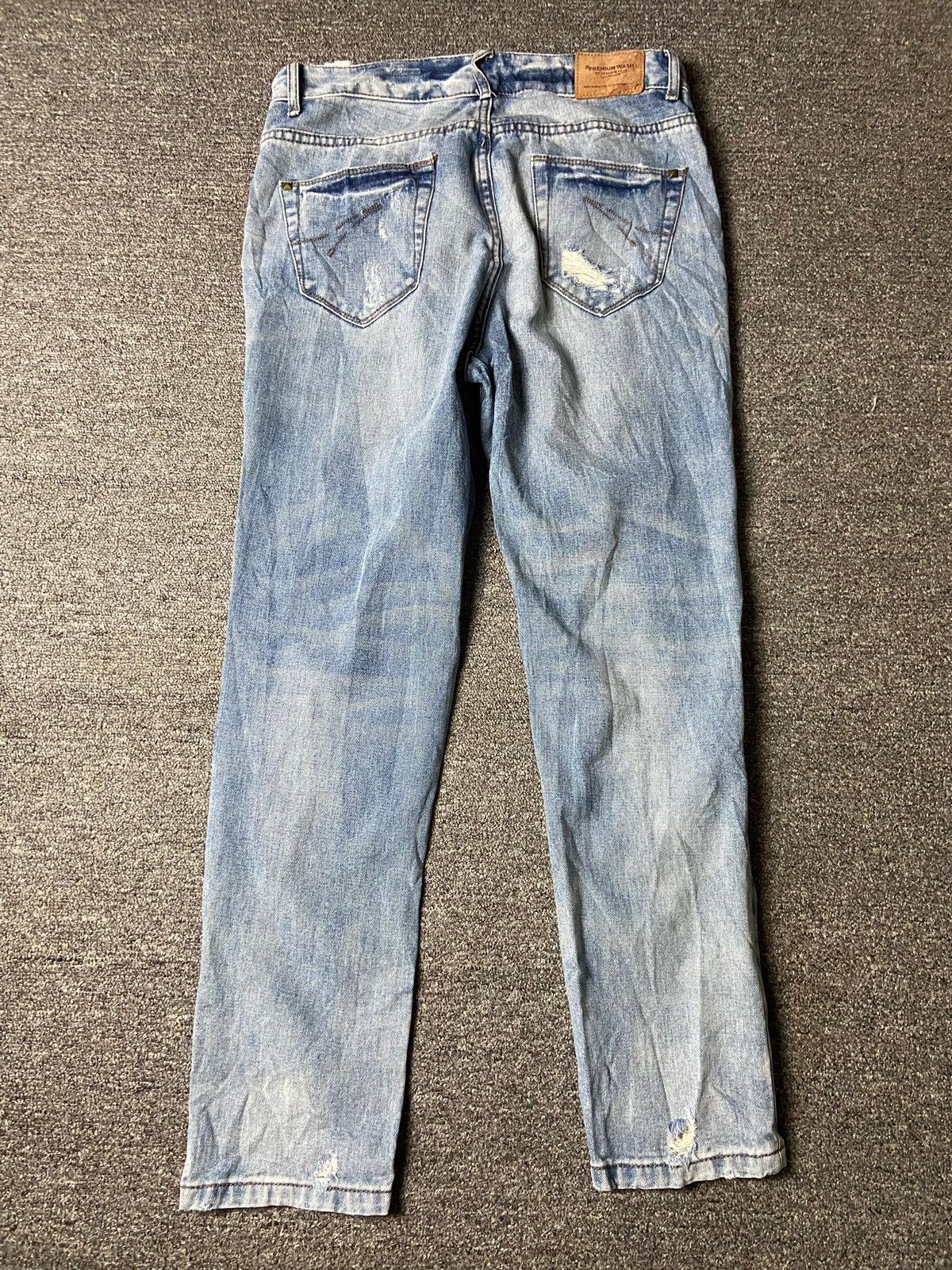 Zara Trafaluc Zara Premium Wash Ripped Denim Jeans (158) Size US 31 - 5 Thumbnail