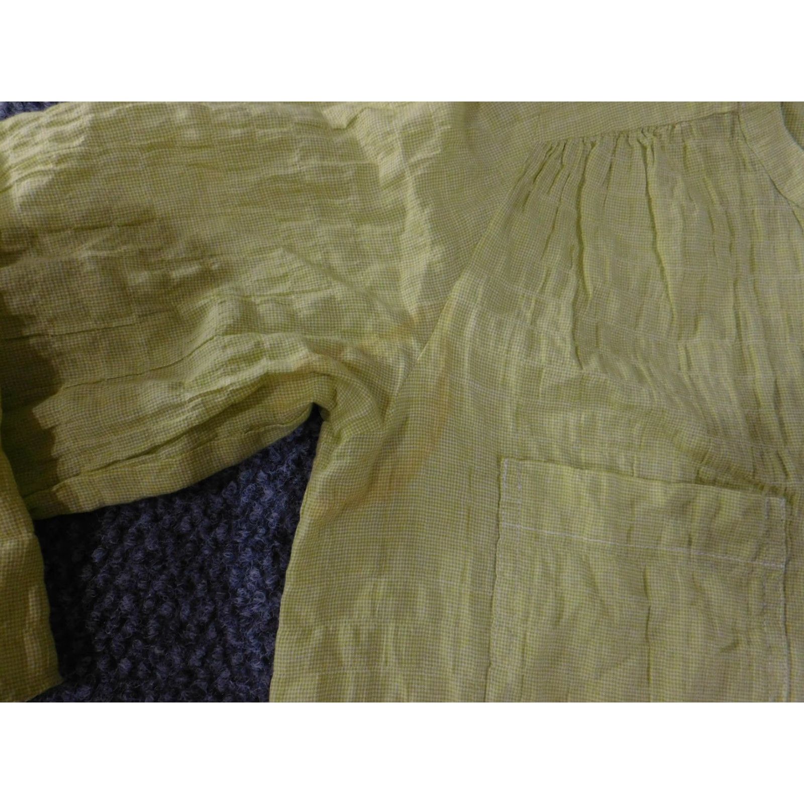 Loft LOFT Shirt Womens XS Yellow Button Front 3/4 Sleeve Lightweight Blouse Size XS / US 0-2 / IT 36-38 - 5 Thumbnail