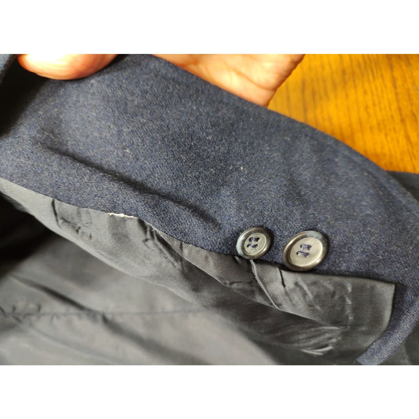 Pendleton VINTAGE Pendleton Blazer Jacket Women 36 in Navy Blue Wool Two Button Classic Lined Mid-Length Fall Winter Spring Chest 36 Mens Womens Girls? Size XS / US 0-2 / IT 36-38 - 5 Thumbnail