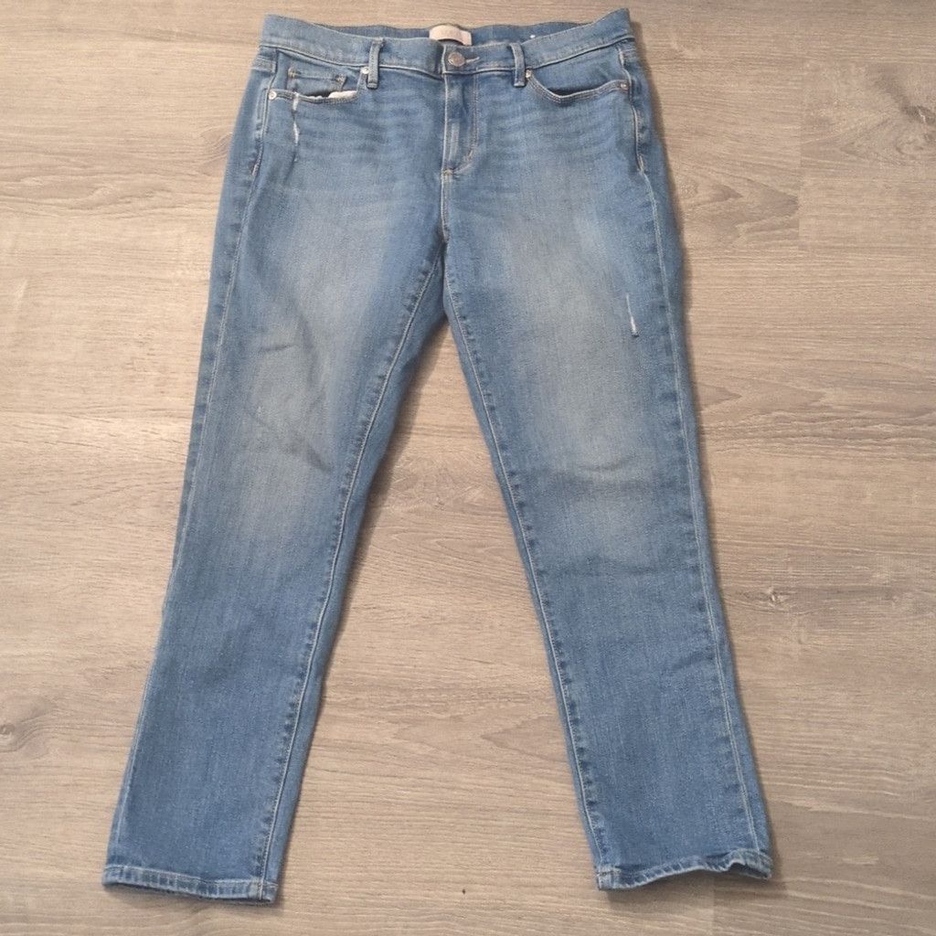 Loft Loft distressed modern demo crop jeans size 6 Size 28" / US 6 / IT 42 - 1 Thumbnail