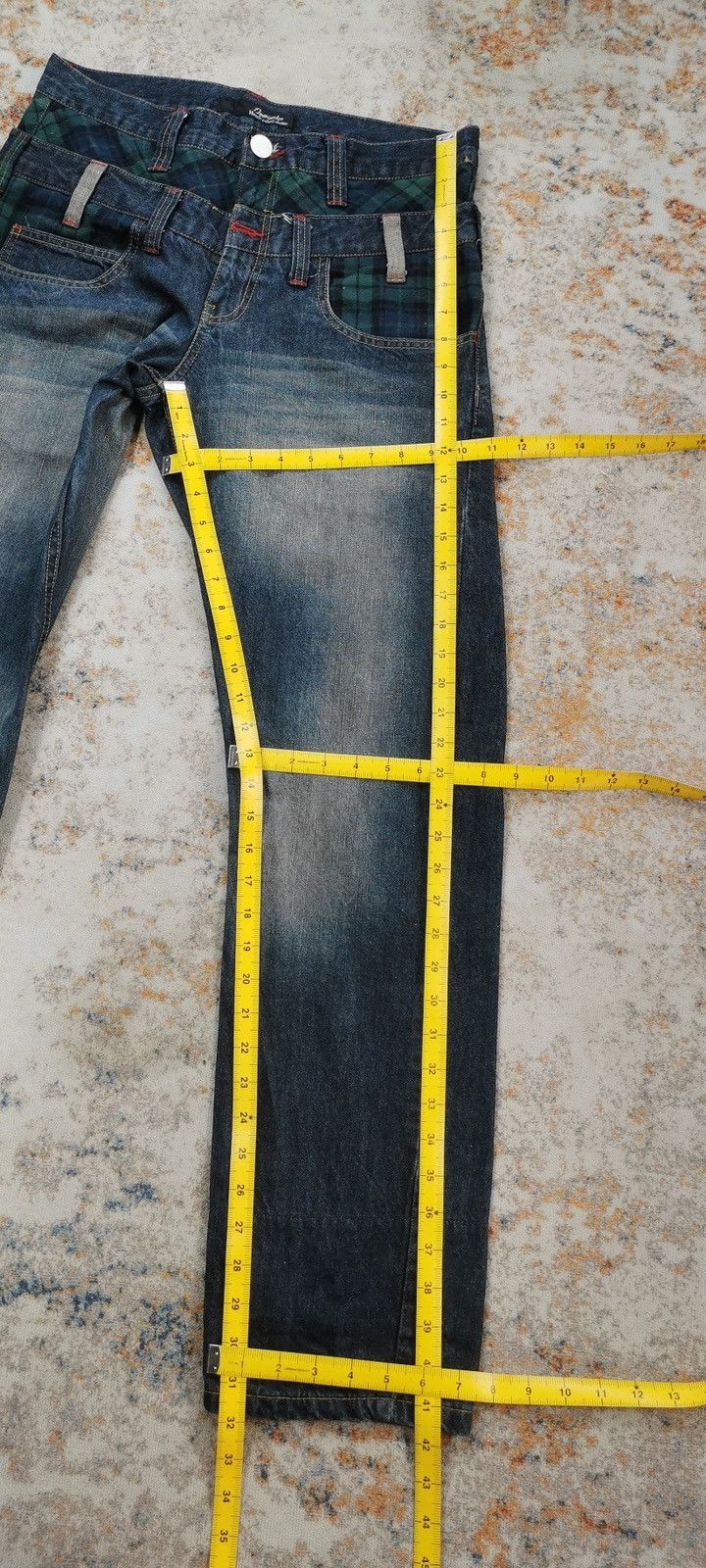 Designer × Japanese Brand Dominate Double Waist Jeans (LG102) Size US 32 / EU 48 - 10 Thumbnail
