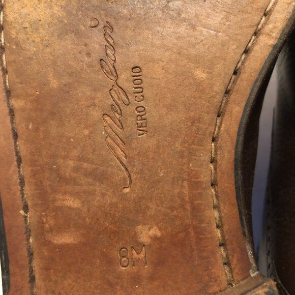Mezlan MEZLAN MEN'S BROWN LEATHER LACE UP DRESS SHOES SIZE: 8 Size US 8 / EU 41 - 7 Thumbnail