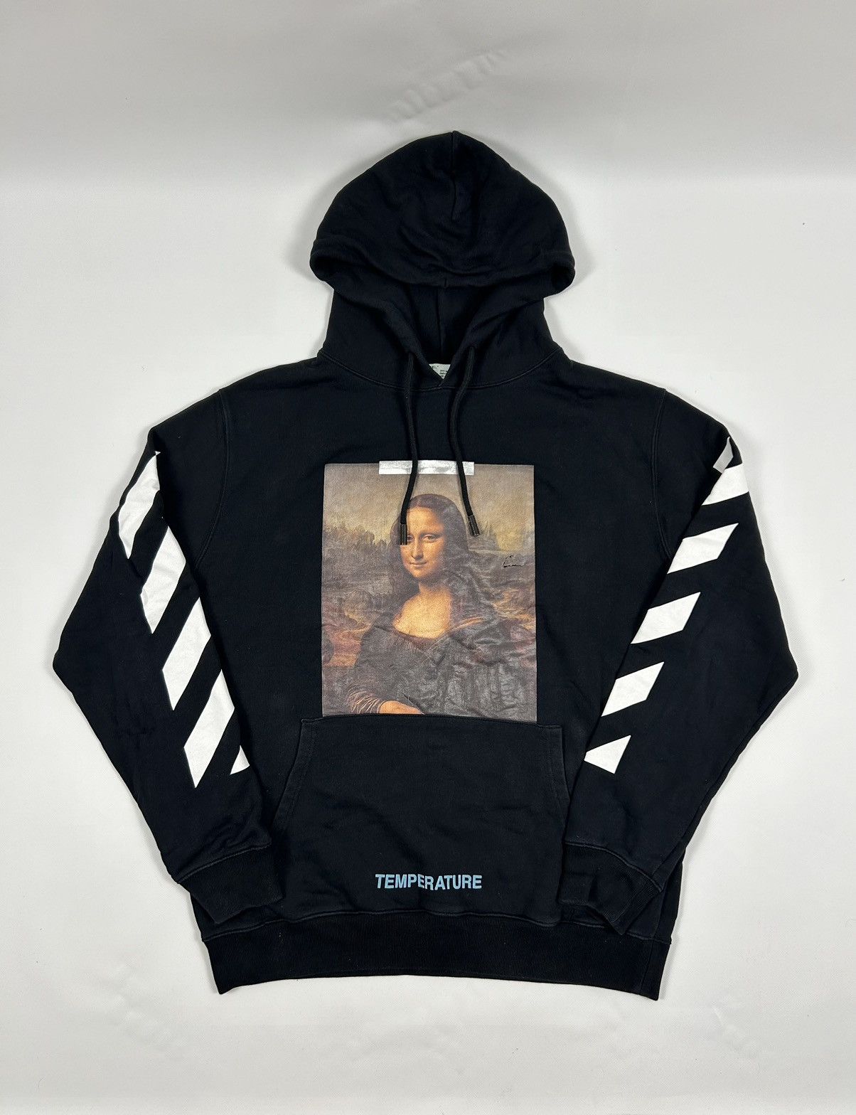 Off-White Mona Lisa big logo Temperature hoodie streetwear