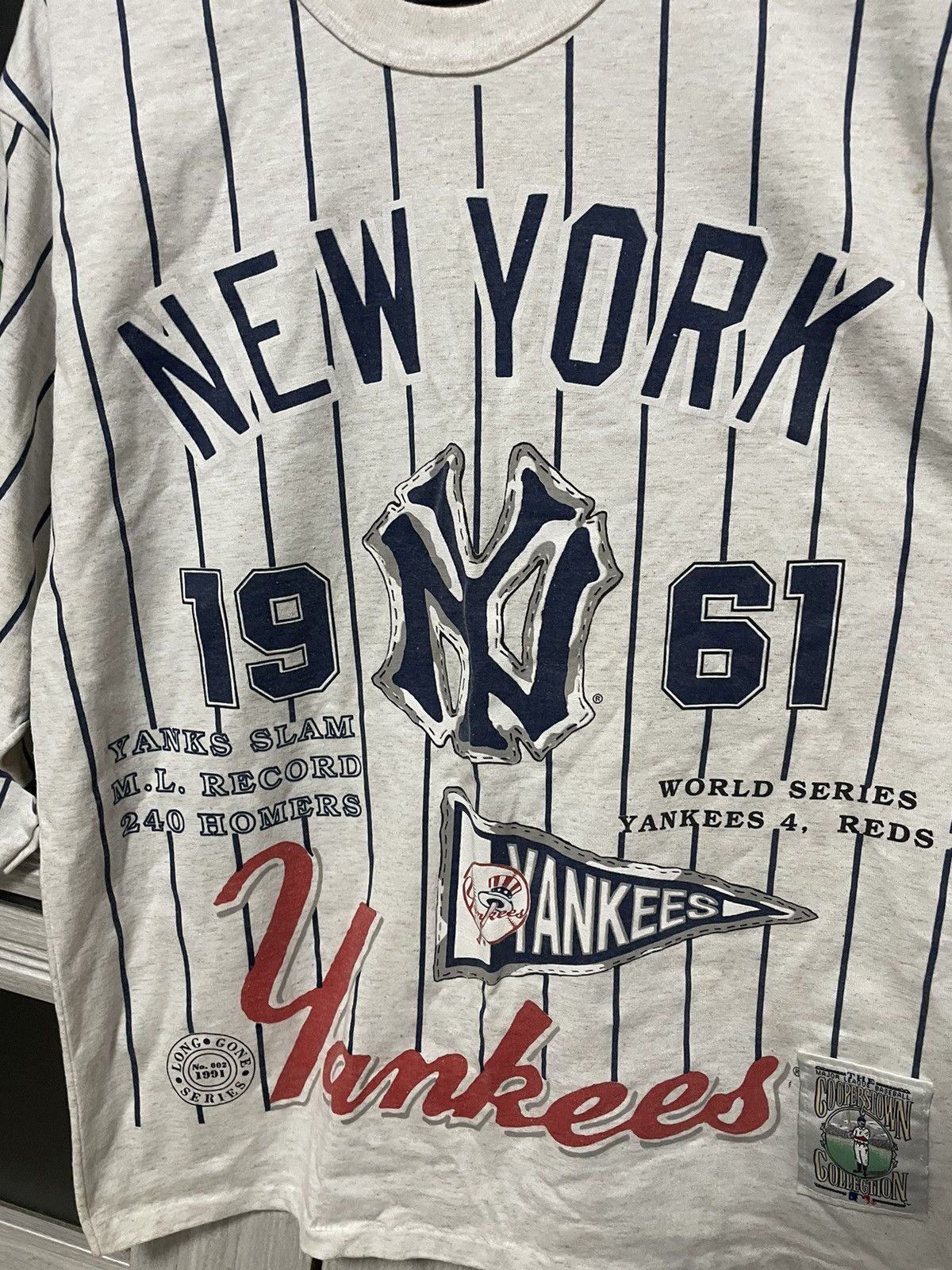 MLB × New York Yankees 1991 New York Yankees 3/4 Longsleeve 1961 World Champions Size US L / EU 52-54 / 3 - 7 Thumbnail