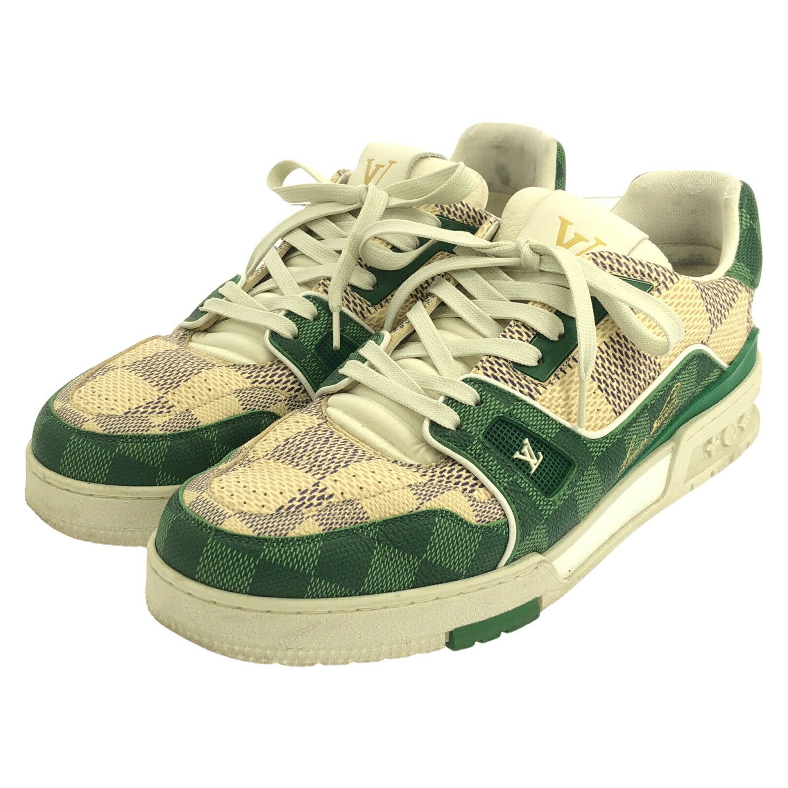 Louis Vuitton Louis Vuitton Sneakers Leather Sneakers Others Shoes in Beige, Men's