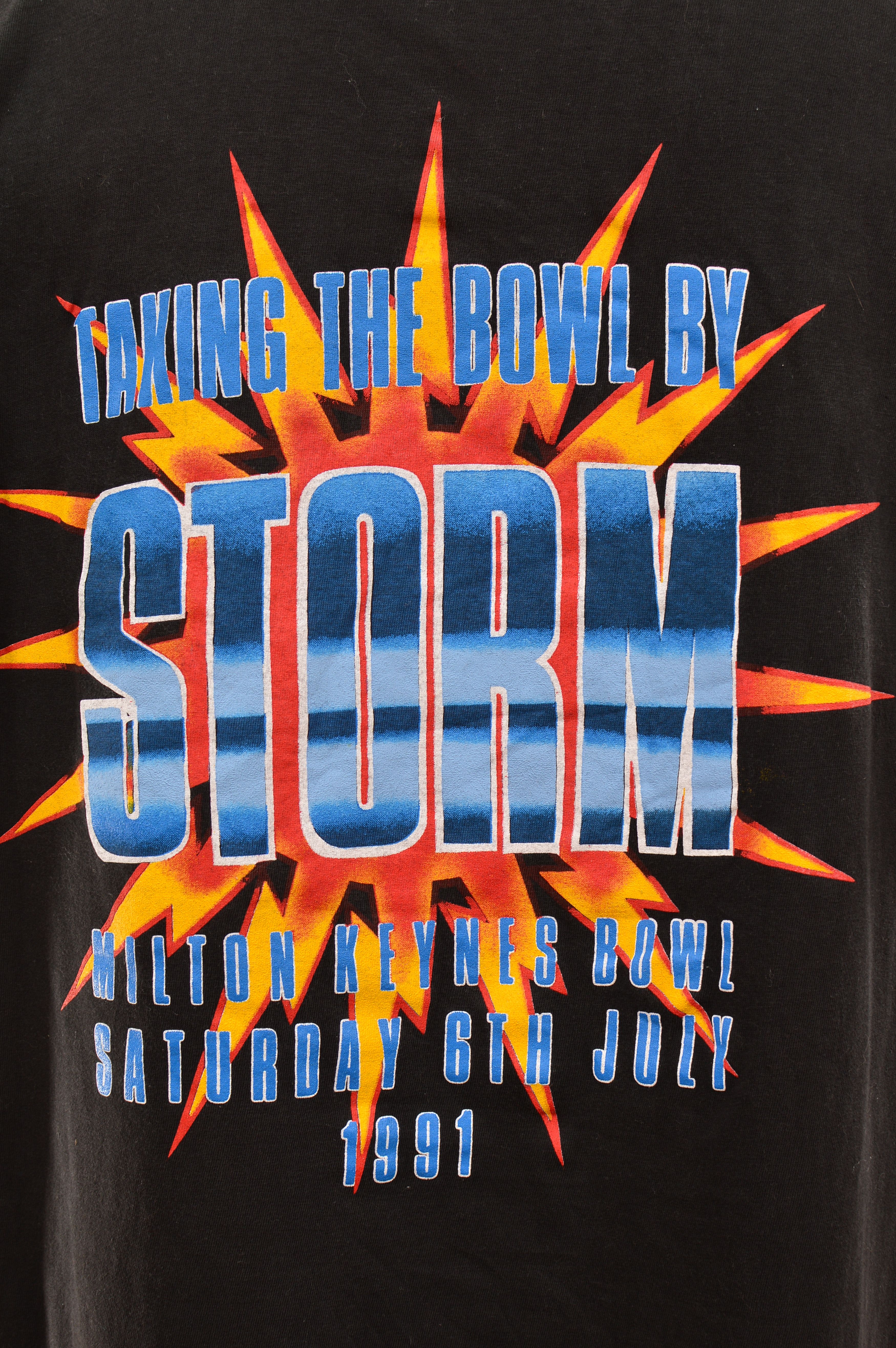 Vintage Thunder Taking The Bowl By Storm 1991 Vintage T-Shirt Size US L / EU 52-54 / 3 - 6 Thumbnail