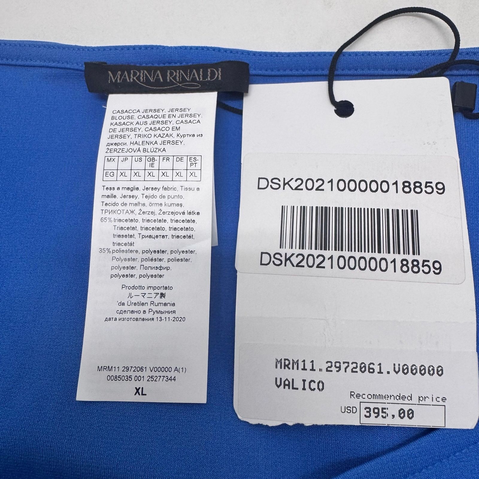 Marina Rinaldi Marina Rinaldi Dolman Batwing Sleeve Blouse Blue Plus 20-22 Size 3XL / US 20-22 - 6 Thumbnail
