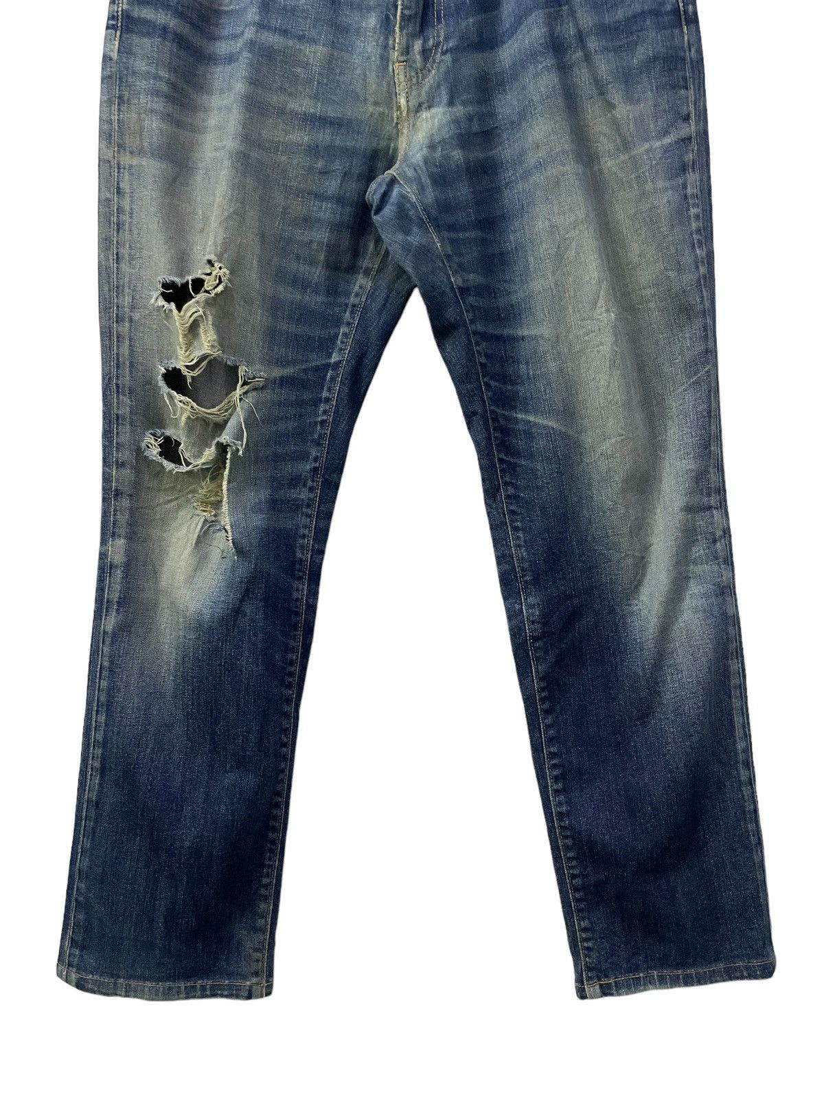 Levi's × Levi's Vintage Clothing × Vintage Vintage Levis 541 Distressed Crashed Tapered Leg Jeans Size US 34 / EU 50 - 5 Thumbnail