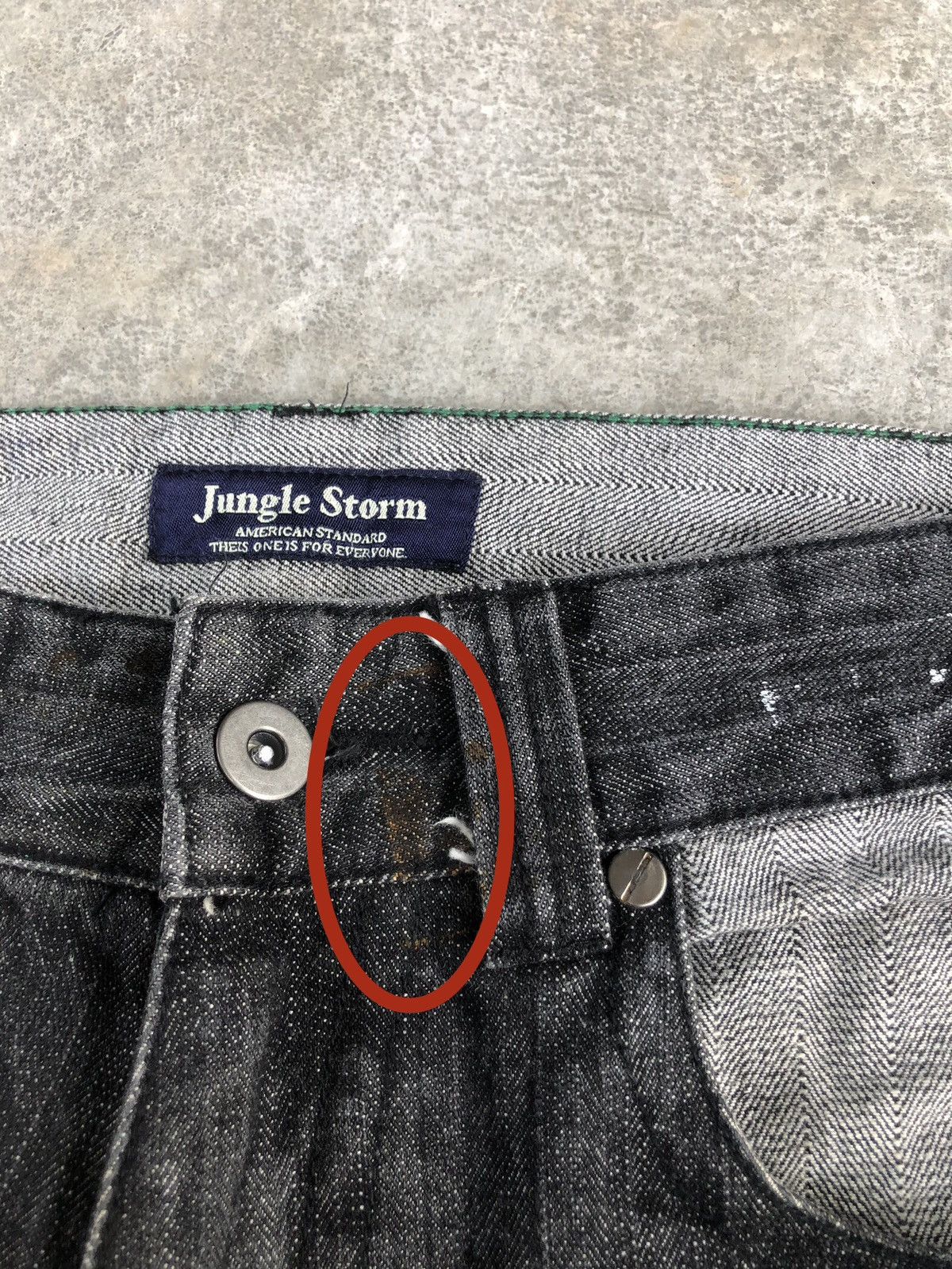 If Six Was Nine Japanese Jungle Storm Flared Jeans Size US 31 - 16 Thumbnail