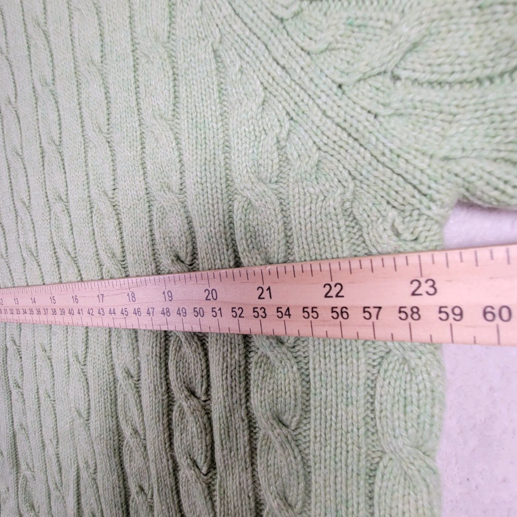 Vintage VINTAGE L.L.Bean Sweater Cable-Knit Wool Green XL Crew Neck Pullover Men Wool Blend EUC Size US L / EU 52-54 / 3 - 6 Thumbnail
