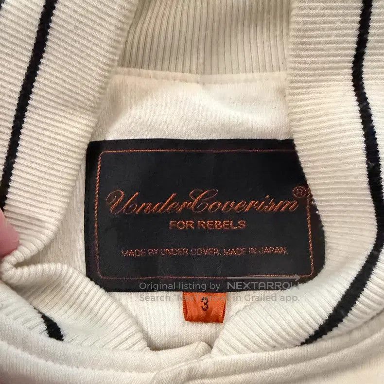 Undercover Undercover 06 SS T white cowhide baseball jacket Size US L / EU 52-54 / 3 - 2 Thumbnail