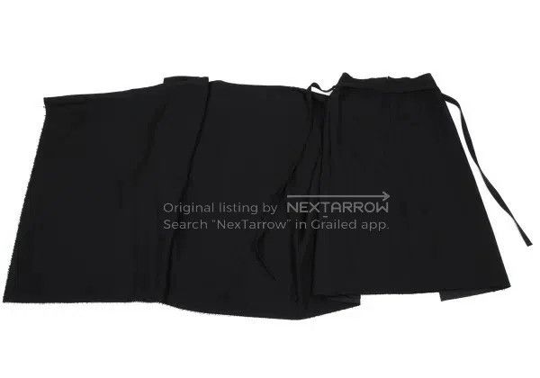 Comme des Garcons Comme Des Garcons size S Black vintage tie half skirt Size 23" - 8 Thumbnail