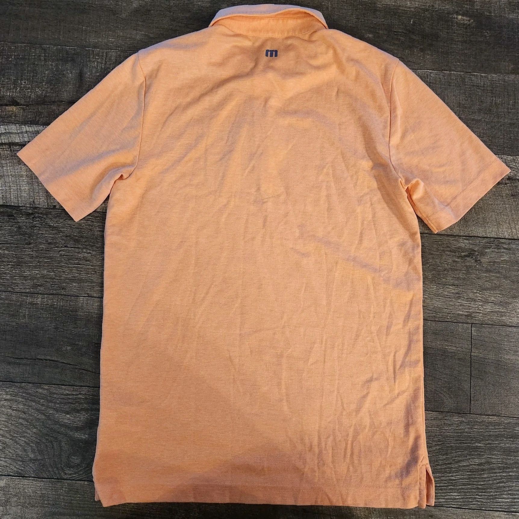 TravisMathew Travis Mathew Polo Shirt Mens Small Orange Palm Tree Logo Golf Breathable Lightweight Short Sleeve Satin Fabric Polo Size US S / EU 44-46 / 1 - 3 Thumbnail