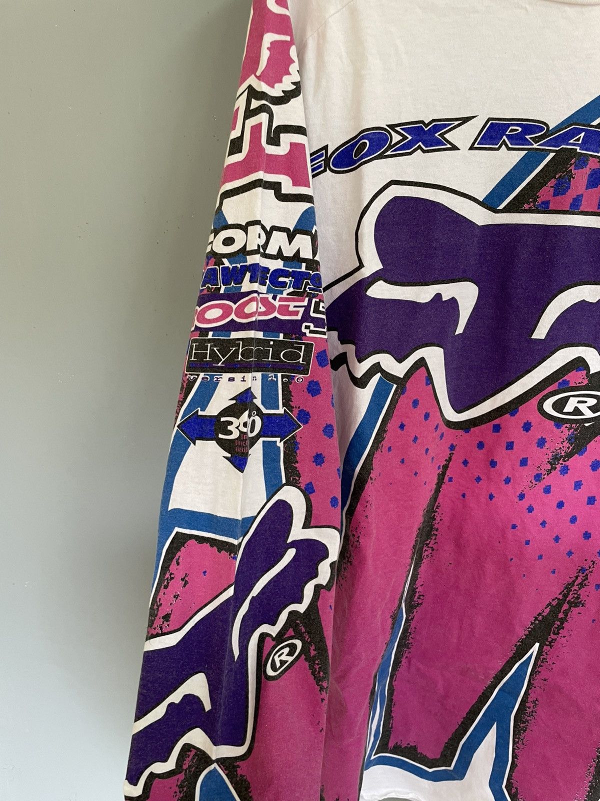 Vintage Vintage 90s Fox Racing motocross long sleeve jersey Size US XL / EU 56 / 4 - 5 Thumbnail