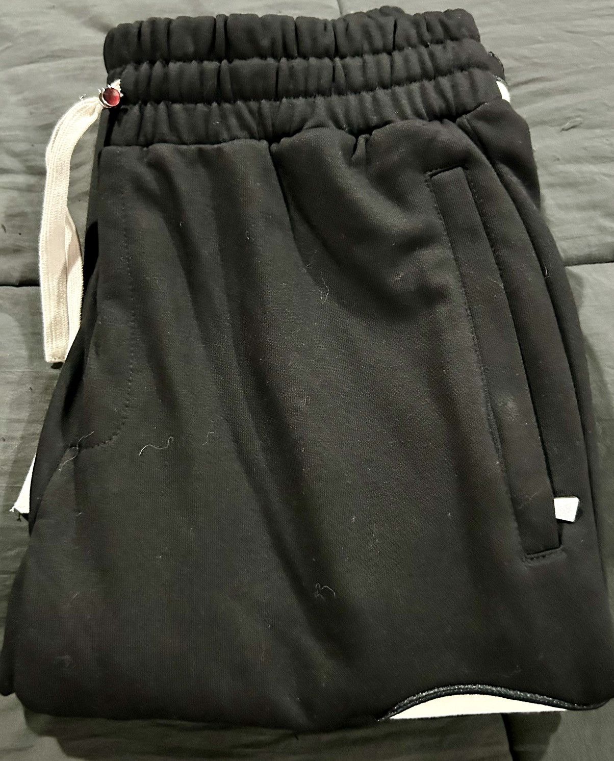 Godspeed Godspeed Mens OG Logo Sweatpants Black/Silver Satin LG Size US 34 / EU 50 - 20 Thumbnail