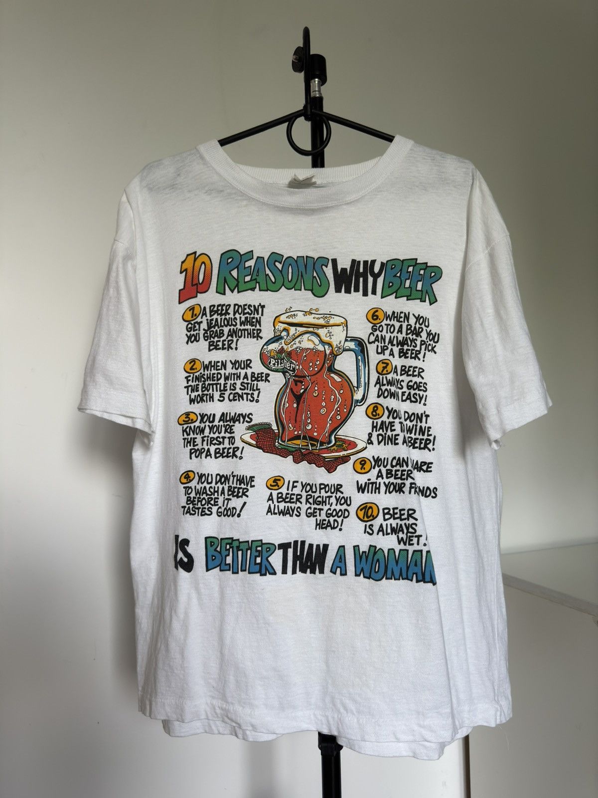 Band Tees × Vintage Vintage 10 Reasons Why Beer Naked Boobs T Shirt Size US XL / EU 56 / 4 - 1 Thumbnail