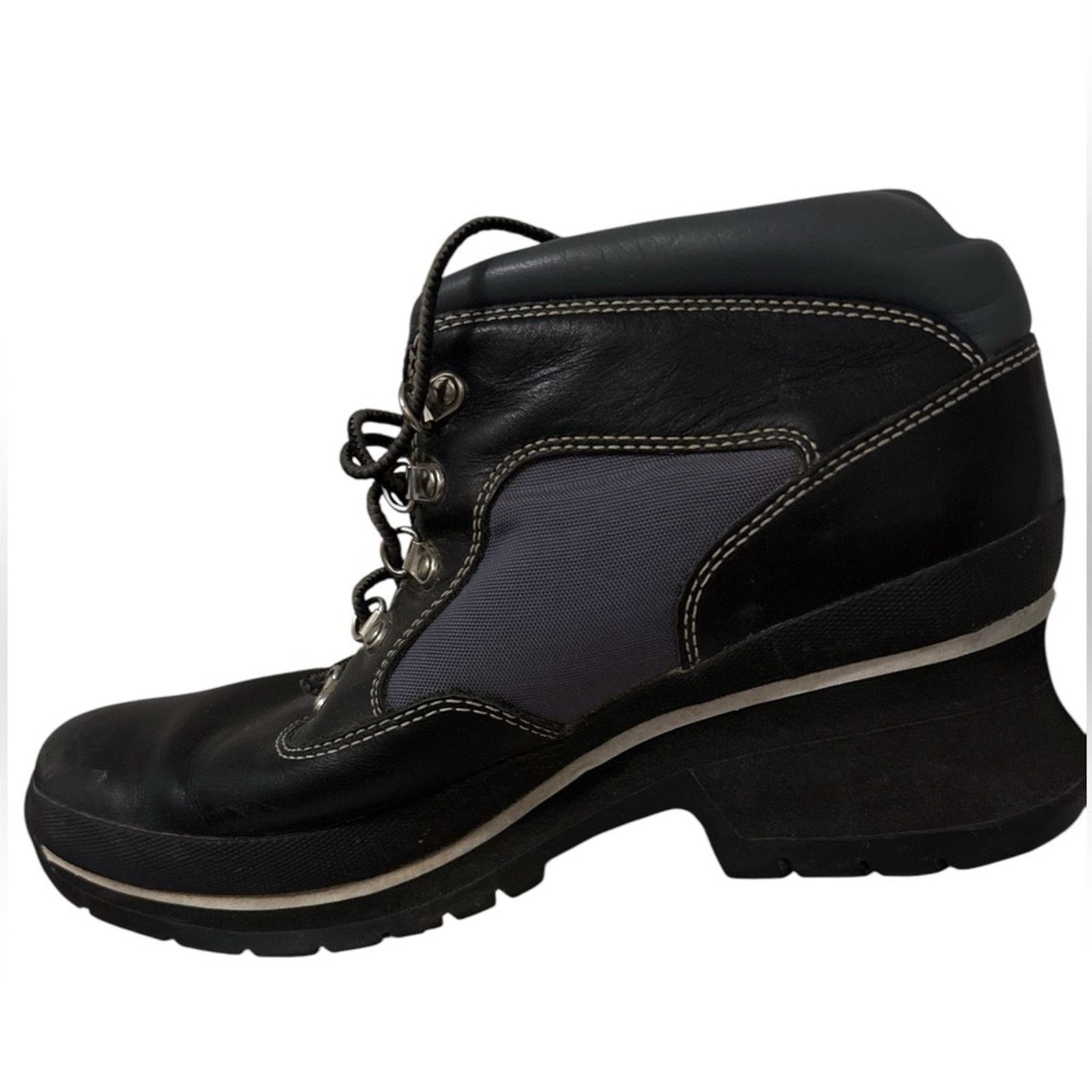 Timberland Vintage Timberland Grunge Y2K Wedge Sneaker Heels Gray Black Size US 9 / IT 39 - 3 Thumbnail