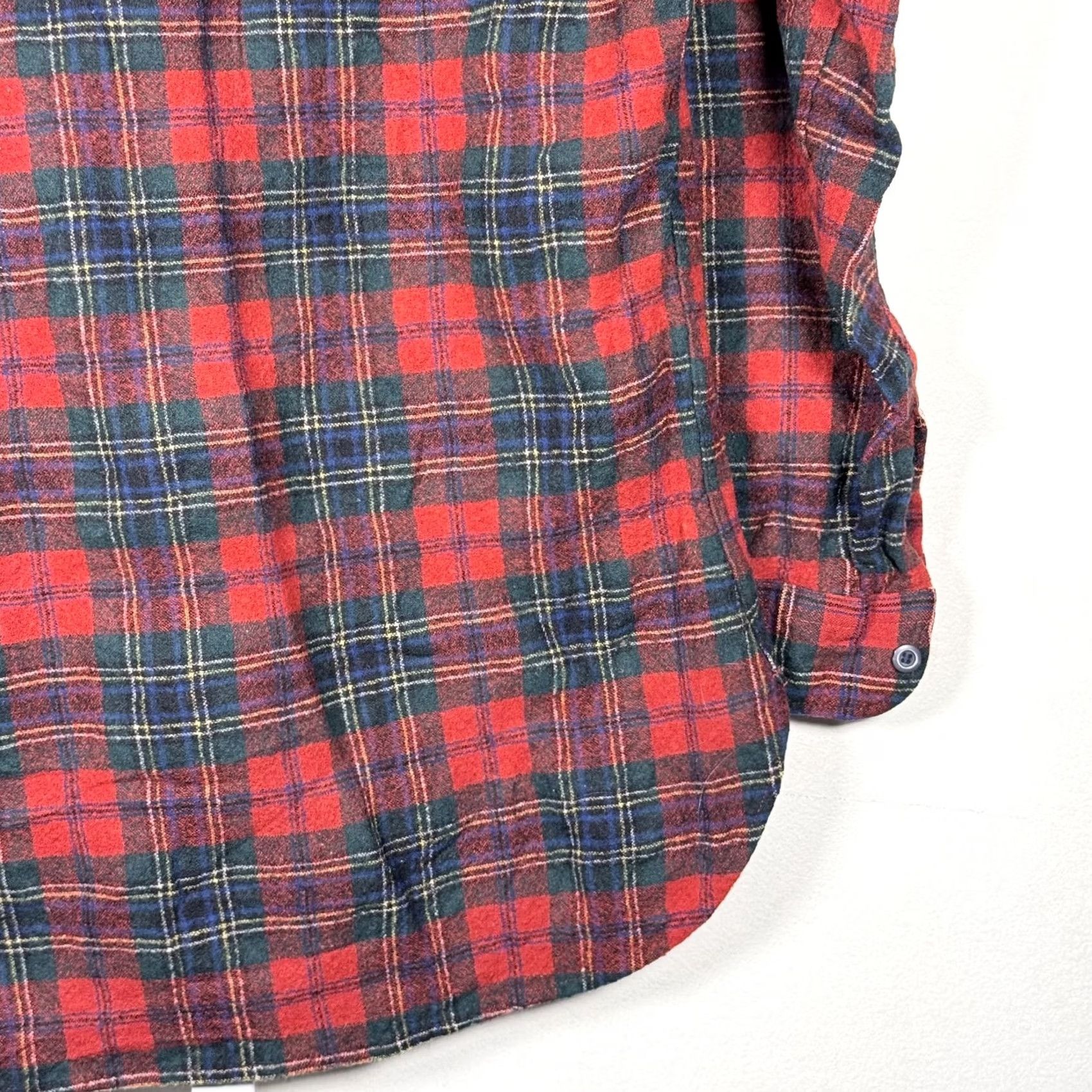Pendleton Vintage Pendleton Shirt Men Green Red Plaid Long Sleeve Medium Wool Virgin Button-Up Size US M / EU 48-50 / 2 - 6 Thumbnail