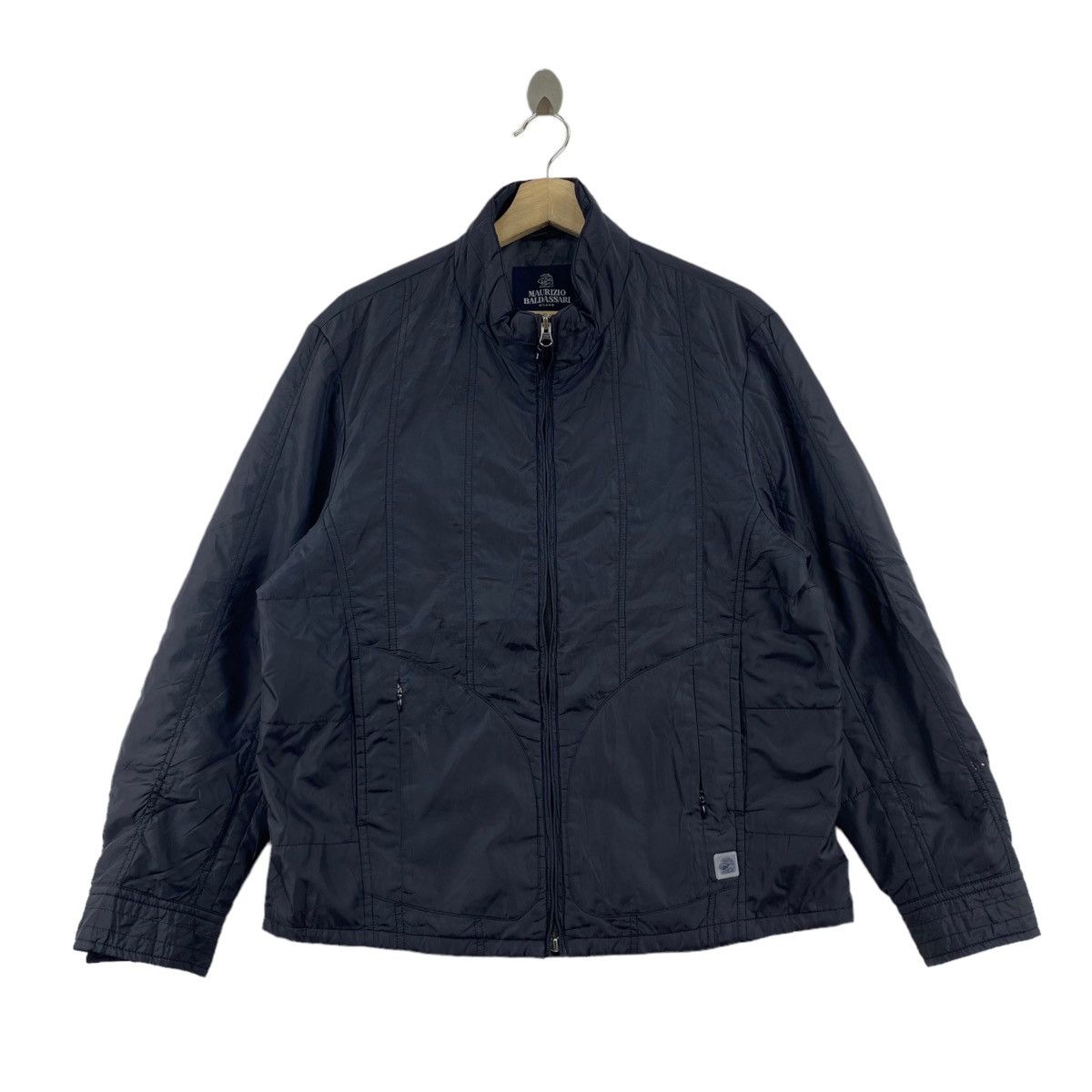 Maurizio Baldassari MAURIZIO BALDASSARI MILANO Quilted Black Full Zipper Jacket Size US L / EU 52-54 / 3 - 1 Thumbnail