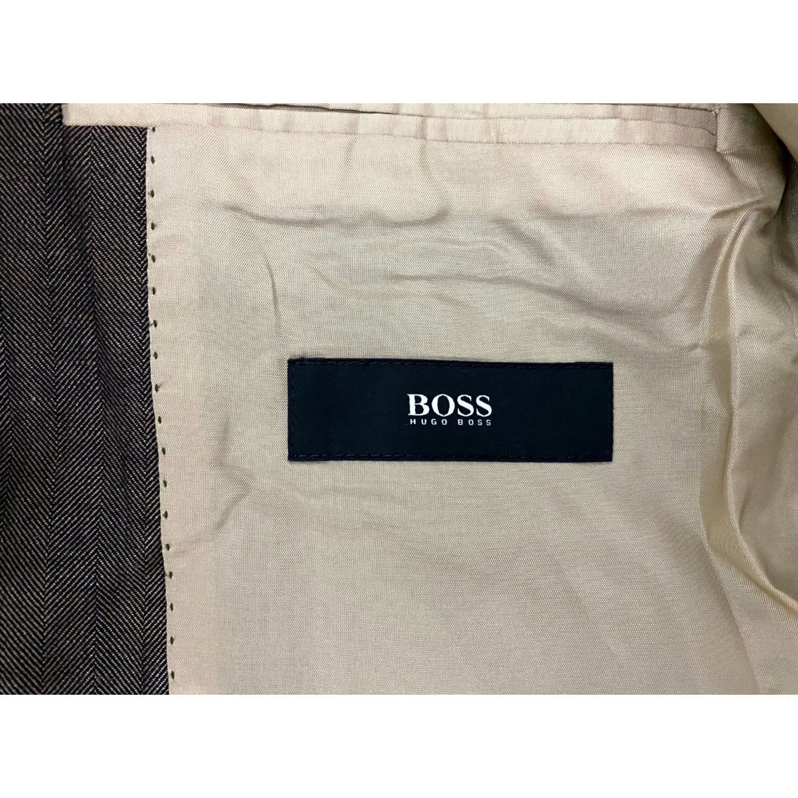 Hugo Boss HUGO BOSS Blazer Jacket Brown Wool Size 48 Mens Regular Two-Button Single-Breasted Classic Jacket Size 48R - 5 Thumbnail