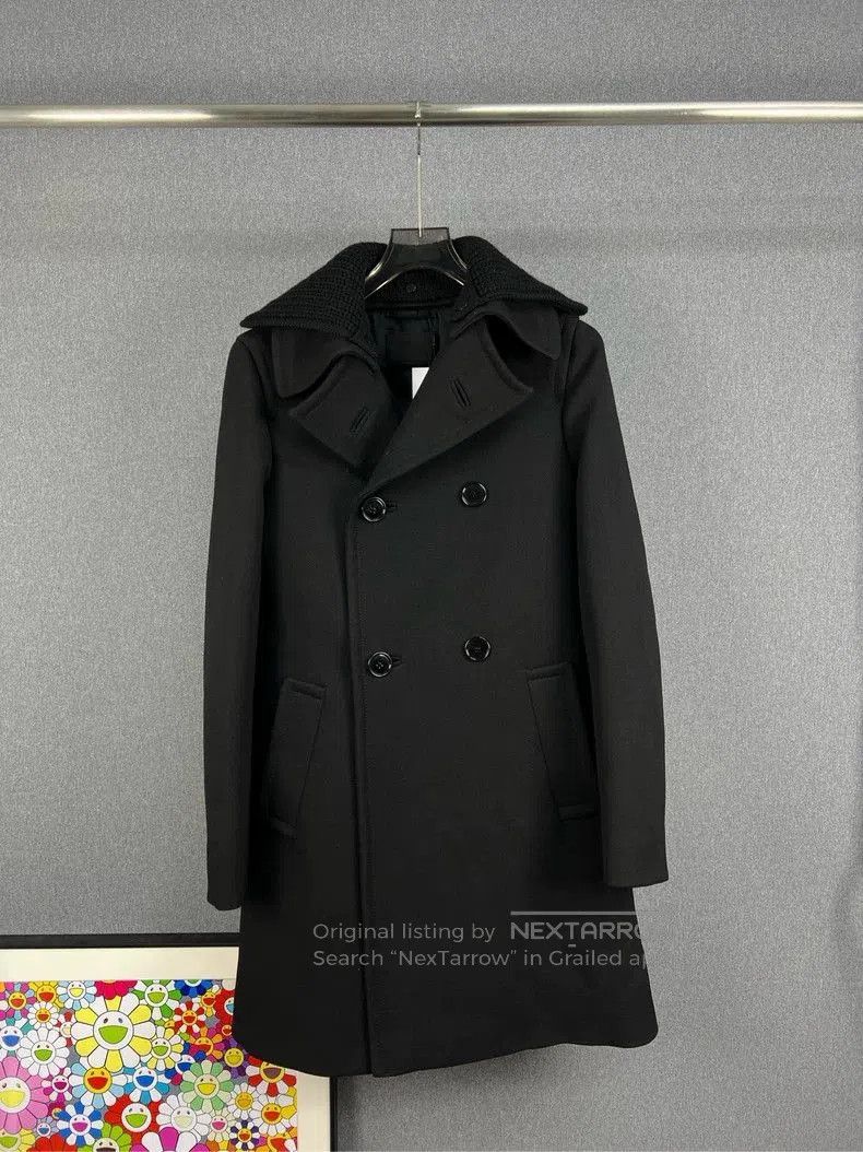 Prada PRADA Double Collar Wool Coat Size 46 . Size US M / EU 48-50 / 2 - 1 Thumbnail