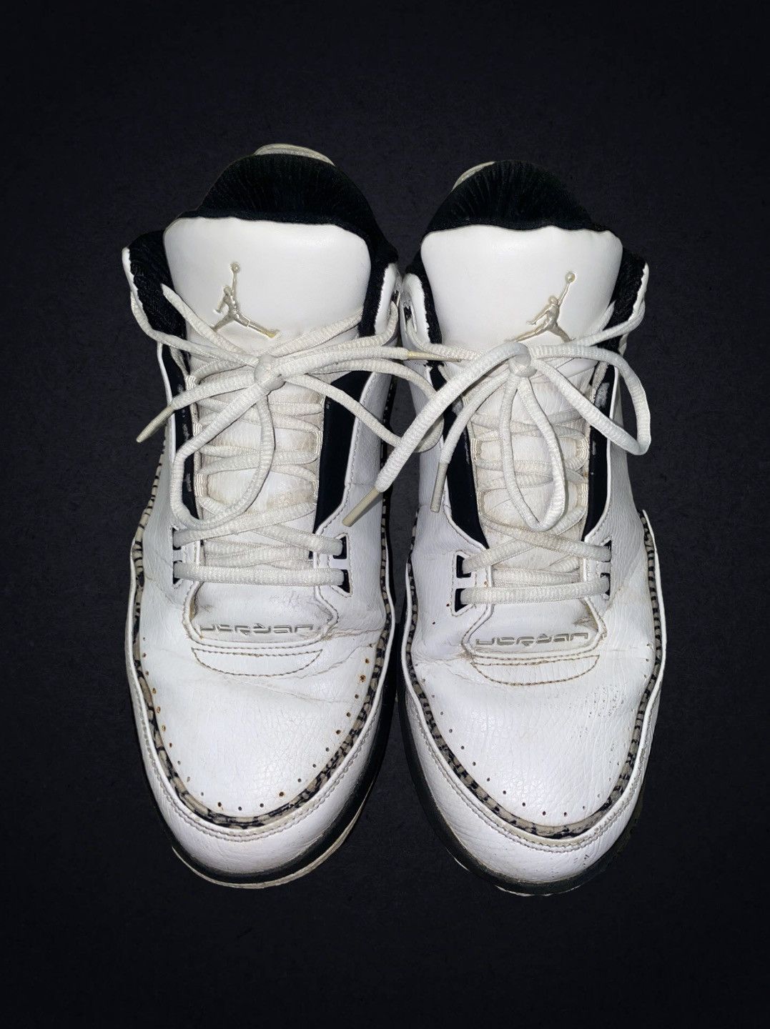image of Stylish Size 13 Jordan 2.5 Team Low Cement Shoes in White, Men's
