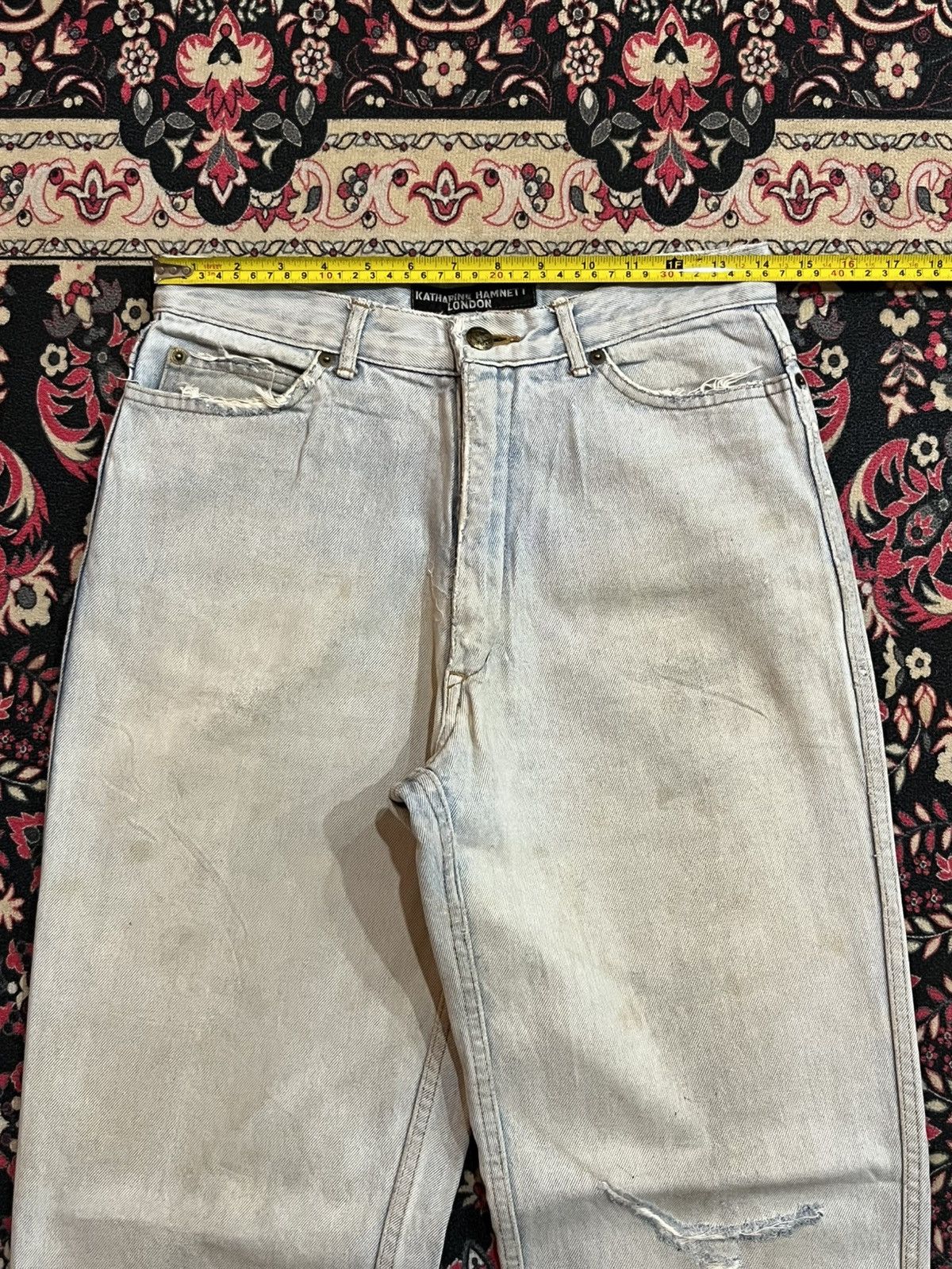 Katharine Hamnett London Katharine Hamnett London High Rise Light Blue Barrel Jeans Size 28" / US 6 / IT 42 - 12 Thumbnail