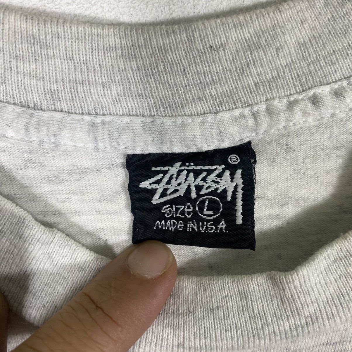 Stussy × Vintage Vintage 90s Stussy Rasta L Size Grey Colour Single Stitch Size US L / EU 52-54 / 3 - 7 Thumbnail