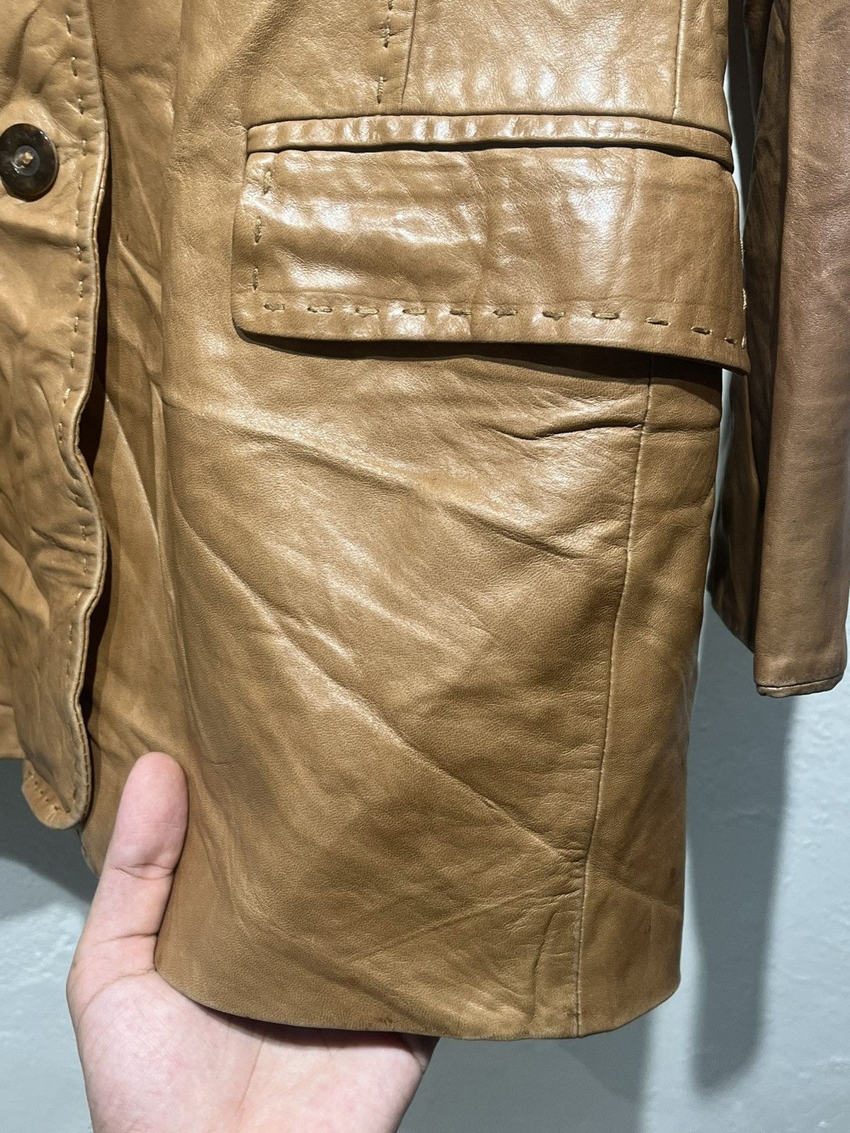 Loro Piana Vintage Loro Piana leather jacket Size M / US 6-8 / IT 42-44 - 7 Thumbnail