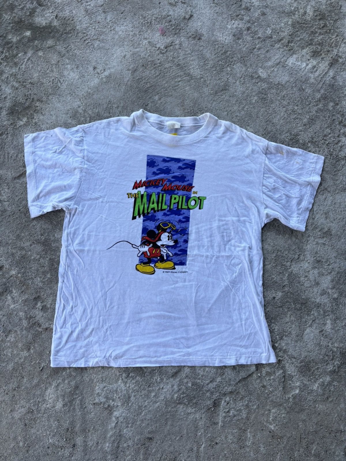 Mickey Mouse Vintage Mickey Mouse The Mail Pilot Tshirt Size US L / EU 52-54 / 3 - 1 Thumbnail