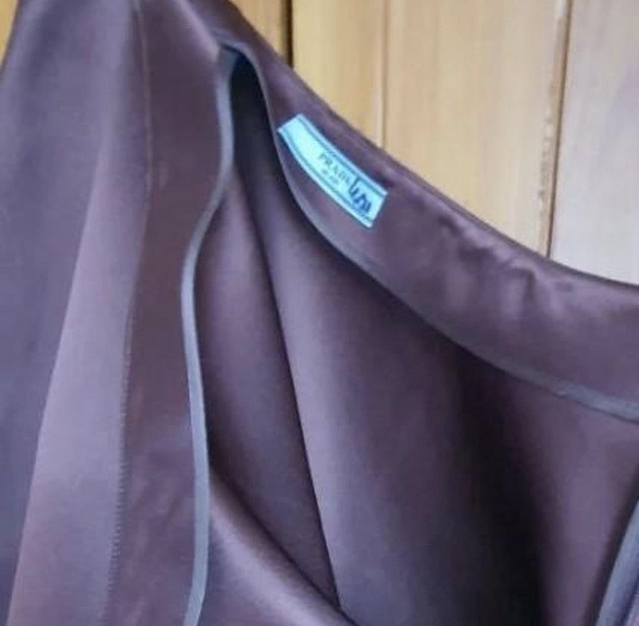 Prada Prada silk brown skirt, size M Size 28" / US 6 / IT 42 - 5 Thumbnail