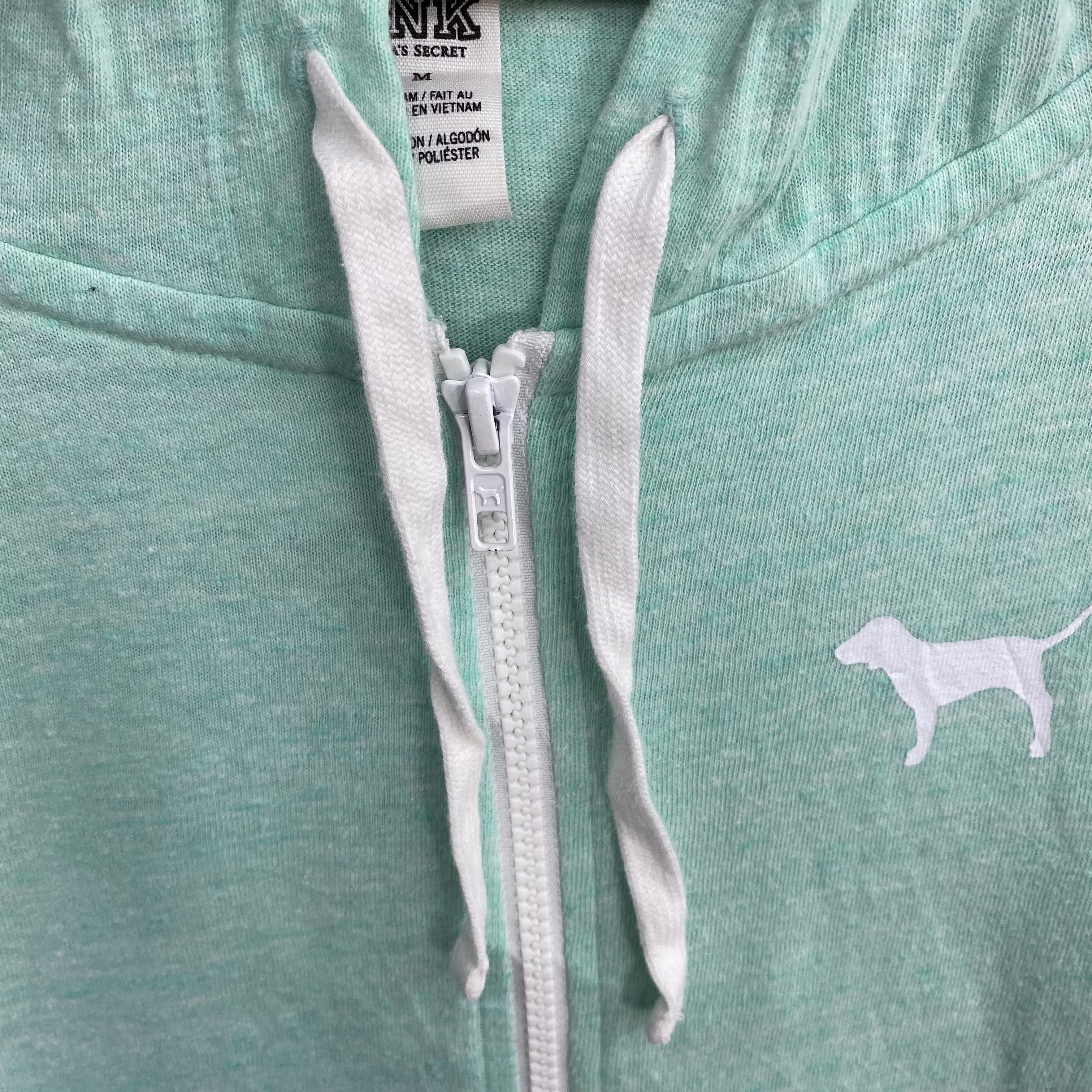 Vintage Vintage Victoria’s Secret Pink Full Zip Hoodie Sweatshirt Size M / US 6-8 / IT 42-44 - 7 Thumbnail
