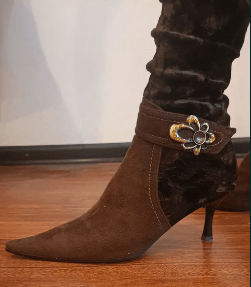 Other Brown High heel boots US sz 6.5 Size US 6.5 / IT 36.5 - 2 Thumbnail