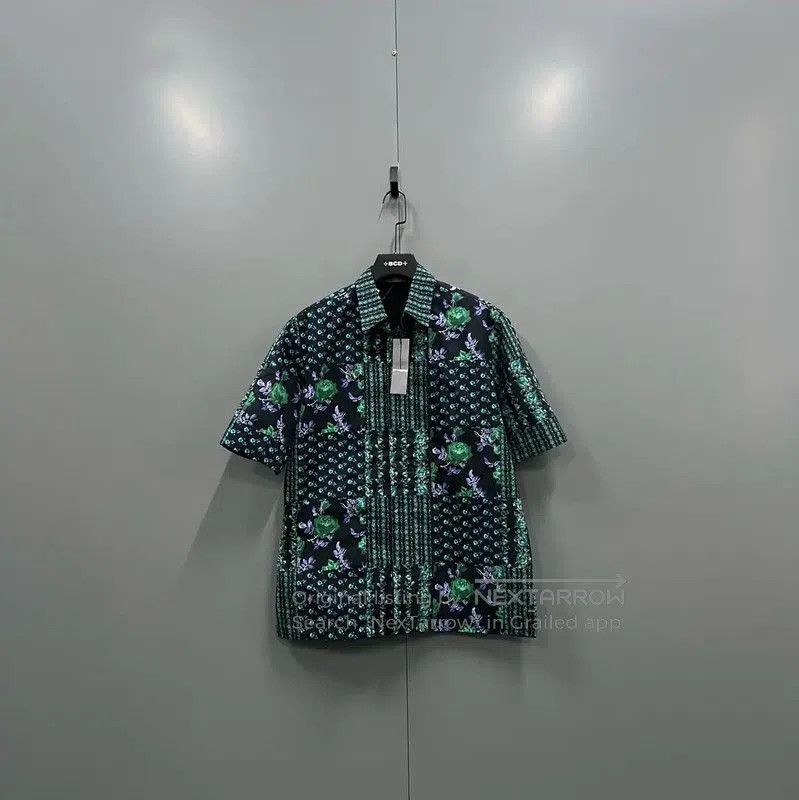 Prada Prada Colorful Cotton Short Sleeve Shirt. Size US M / EU 48-50 / 2 - 1 Thumbnail