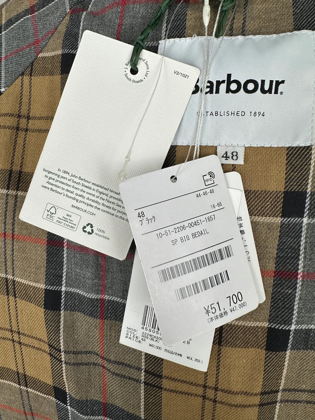 Barbour SP Big Bedale Jacket Size US XL / EU 56 / 4 - 13 Thumbnail
