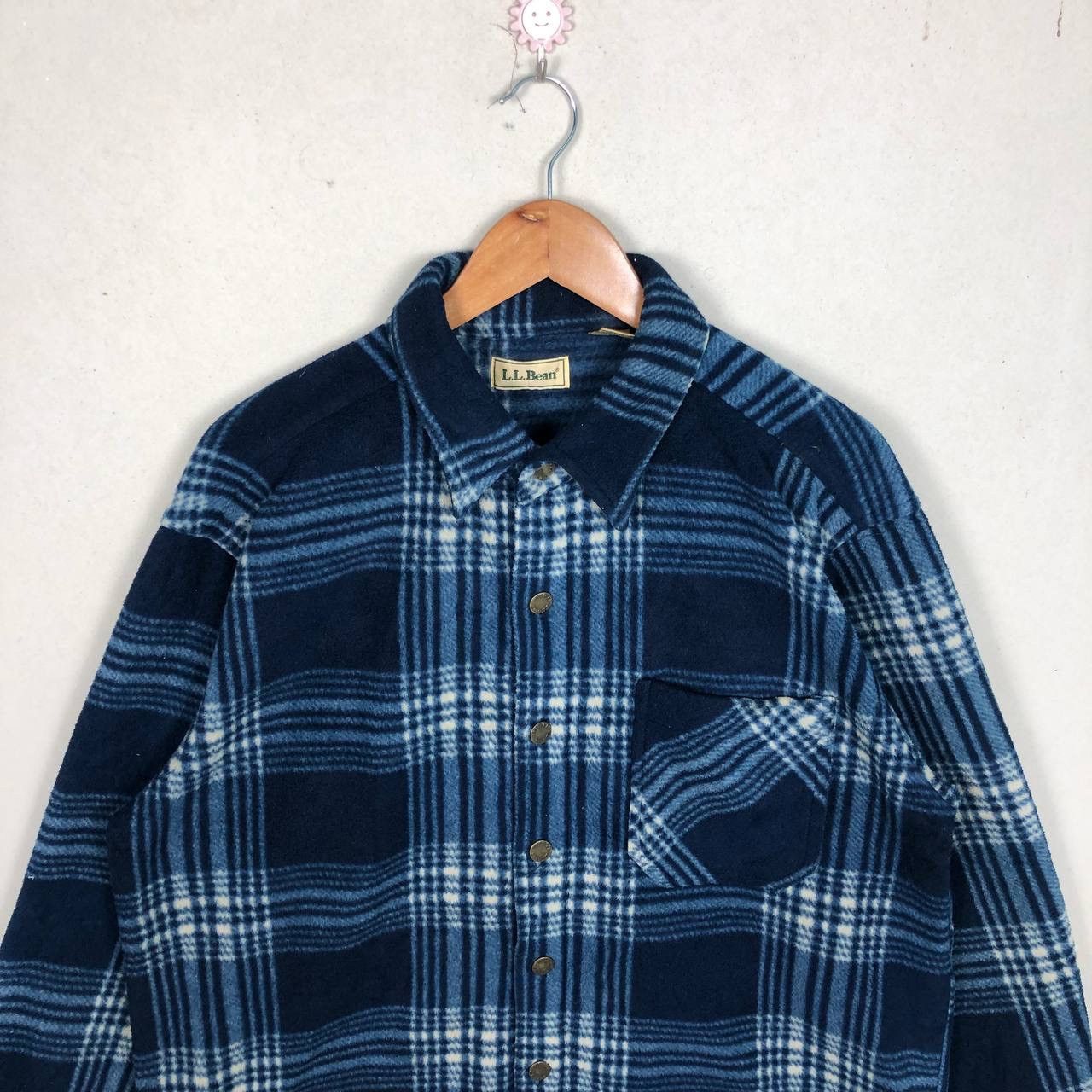 L.L. Bean × Vintage Vintage 90s L.L. Bean Wool Fleece Jacket Size US M / EU 48-50 / 2 - 3 Thumbnail