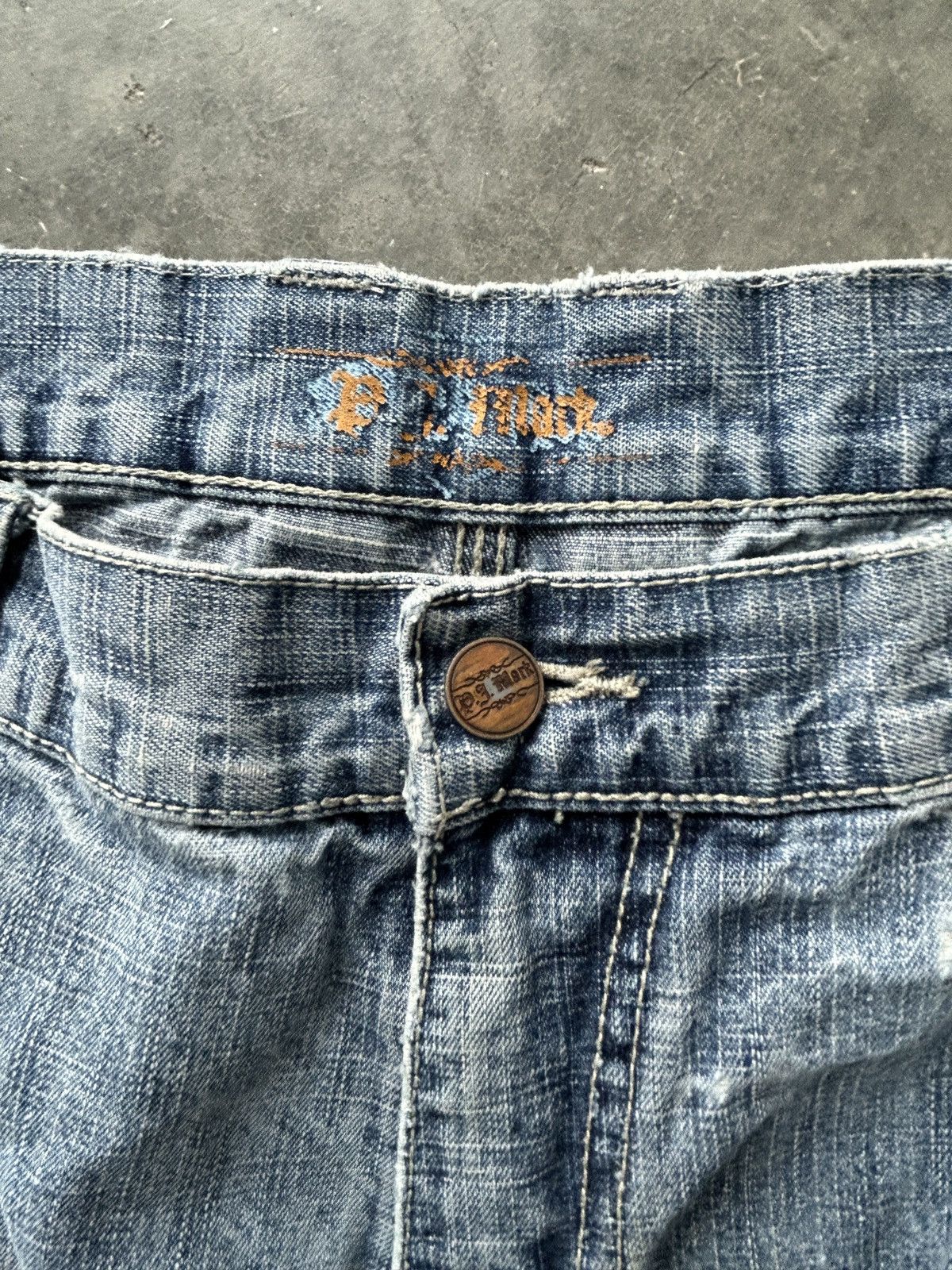Vintage Vintage Y2K PJ Mark Baggy Jean Shorts Size US 38 / EU 54 - 5 Thumbnail