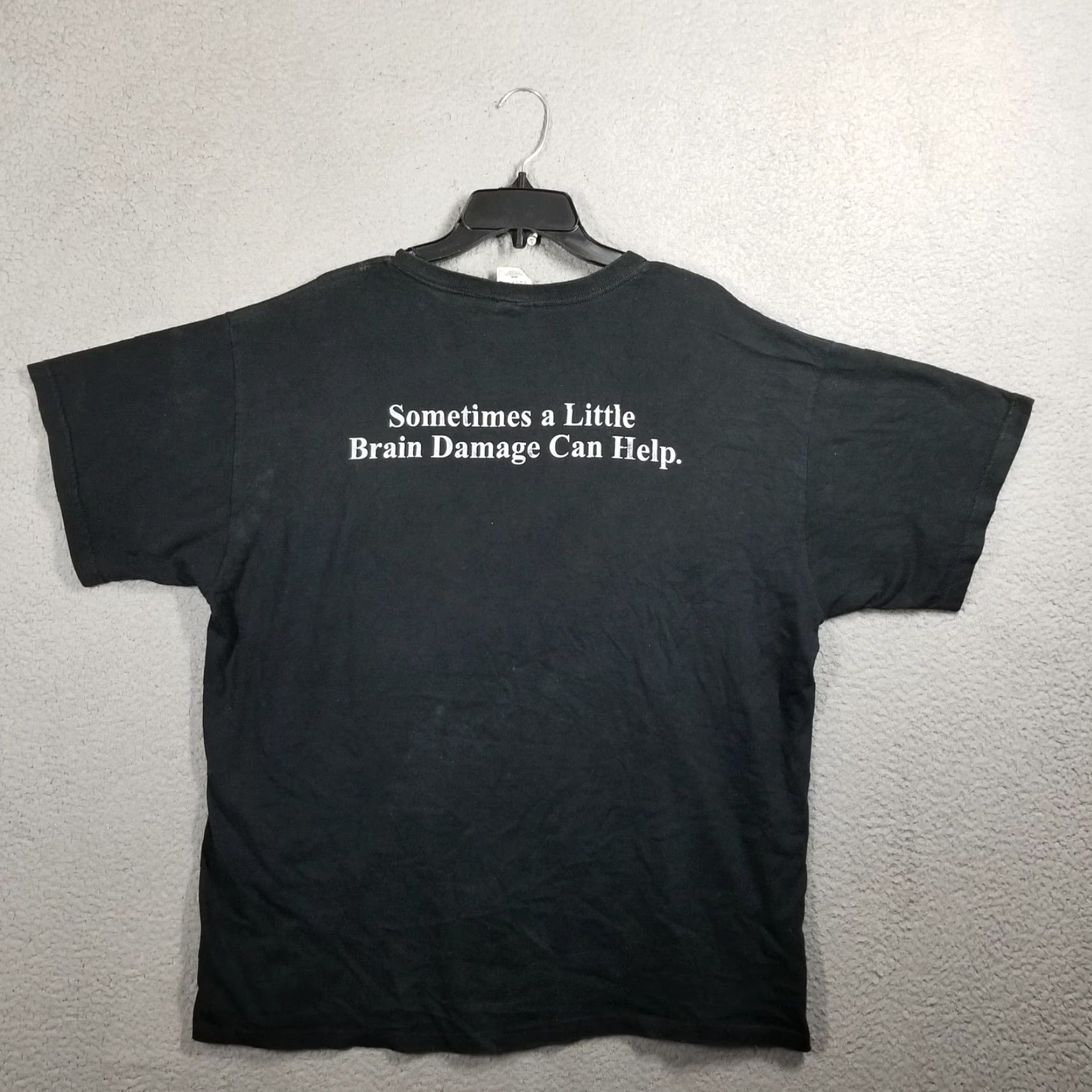 Fruit Of The Loom VINTAGE George Carlin Shirt Mens XL Black Comedy Graphic Brain Damage 90s Size US XL / EU 56 / 4 - 3 Thumbnail