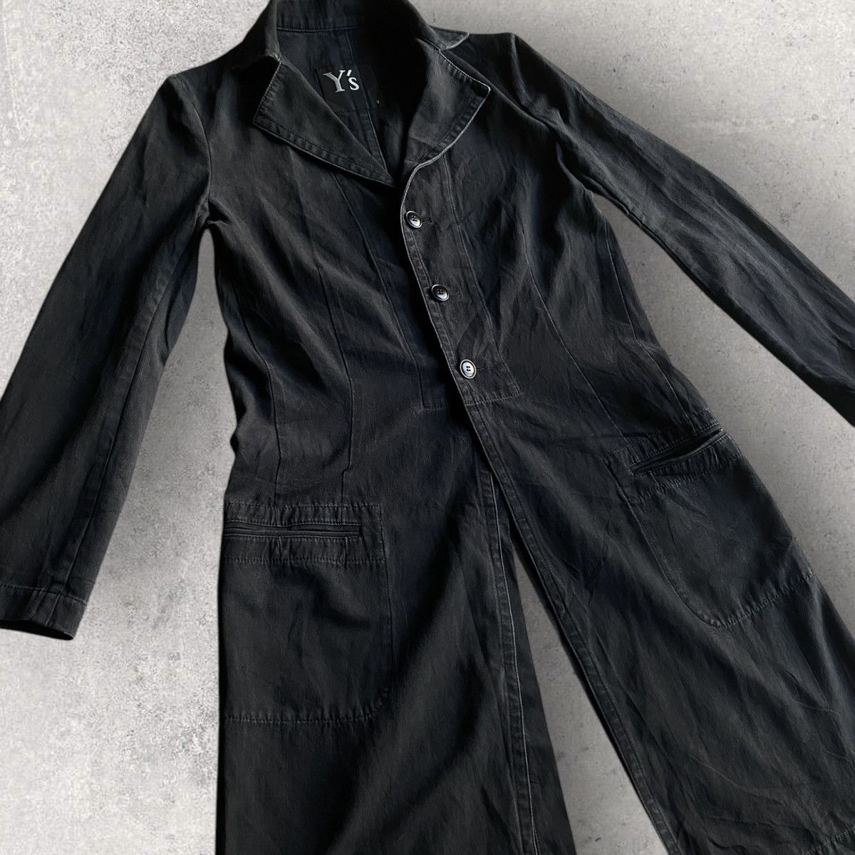 Yohji Yamamoto Y’s Cotton Linen Coat Size M / US 6-8 / IT 42-44 - 2 Thumbnail