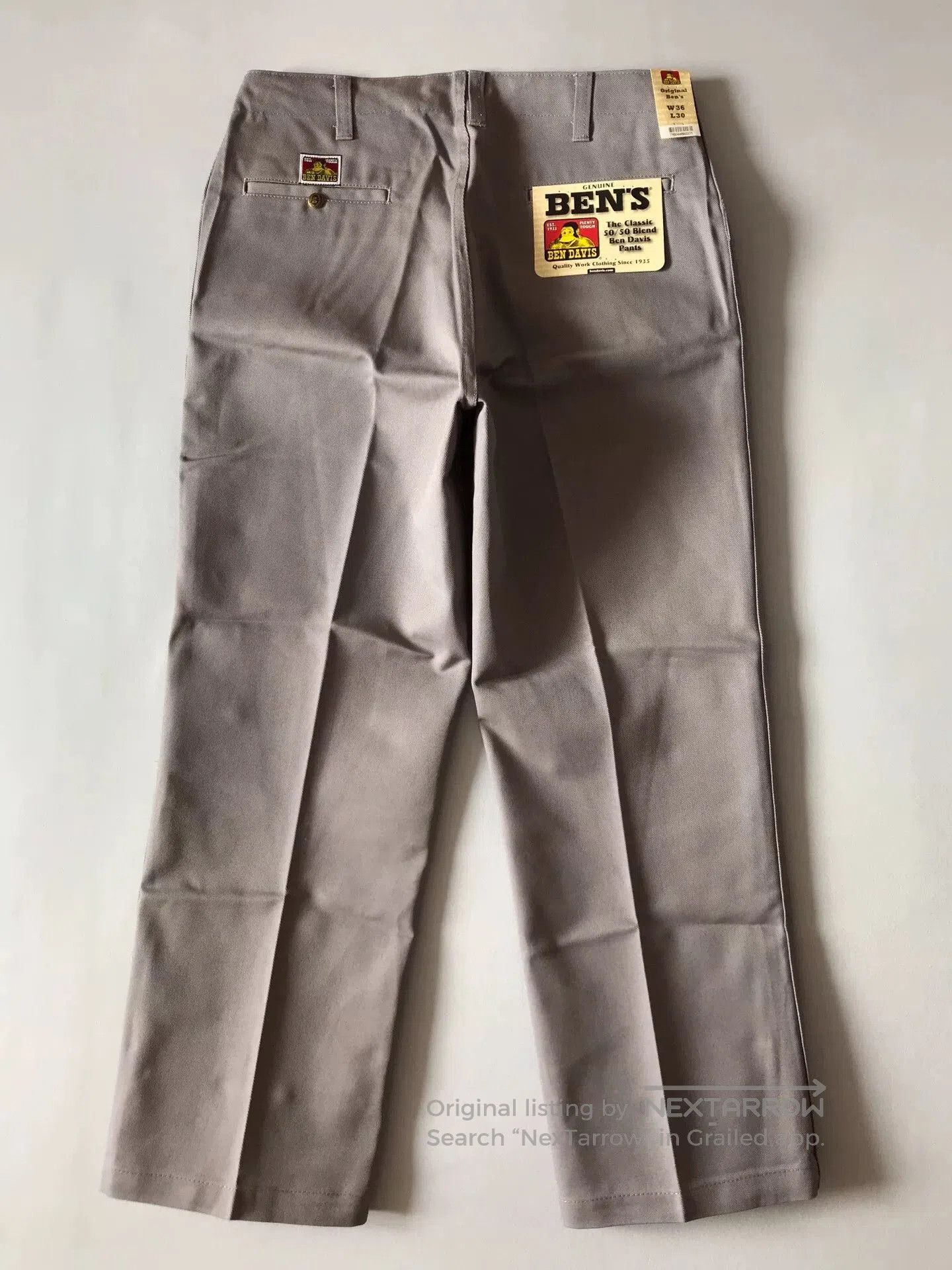 Ben Davis Ben Davis Gray Chino Work Pants W36L30. Size US 36 / EU 52 - 3 Thumbnail