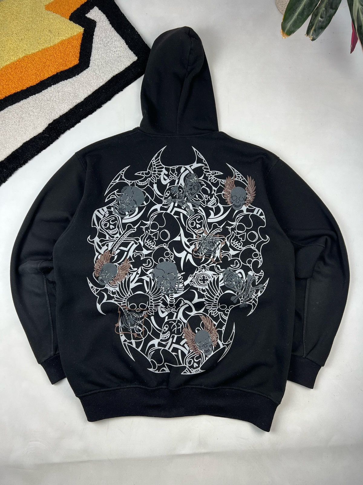 JNCO × Southpole × Vintage Request JNCO-Style Skull Tribal Print Hoodie - Y2K Size US XL / EU 56 / 4 - 1 Thumbnail
