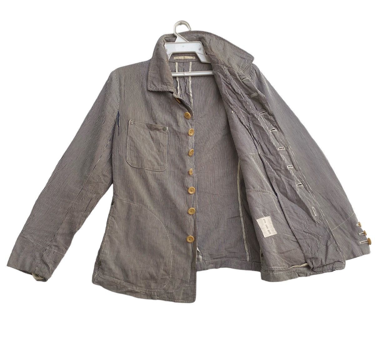 TO KI TO Vtg 90s TO KI TO japan hickory stripe workwear coat jacket Size US S / EU 44-46 / 1 - 3 Thumbnail