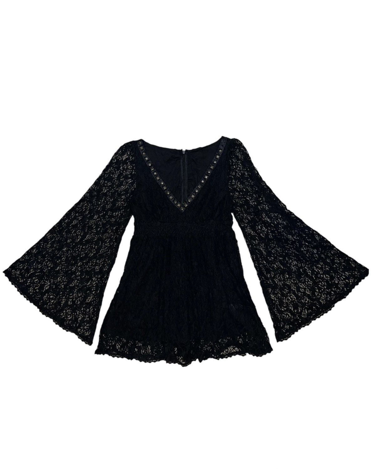 Japanese Brand CECIL MCBEE lace with studs flare hand top🥀 Size M / US 6-8 / IT 42-44 - 1 Thumbnail