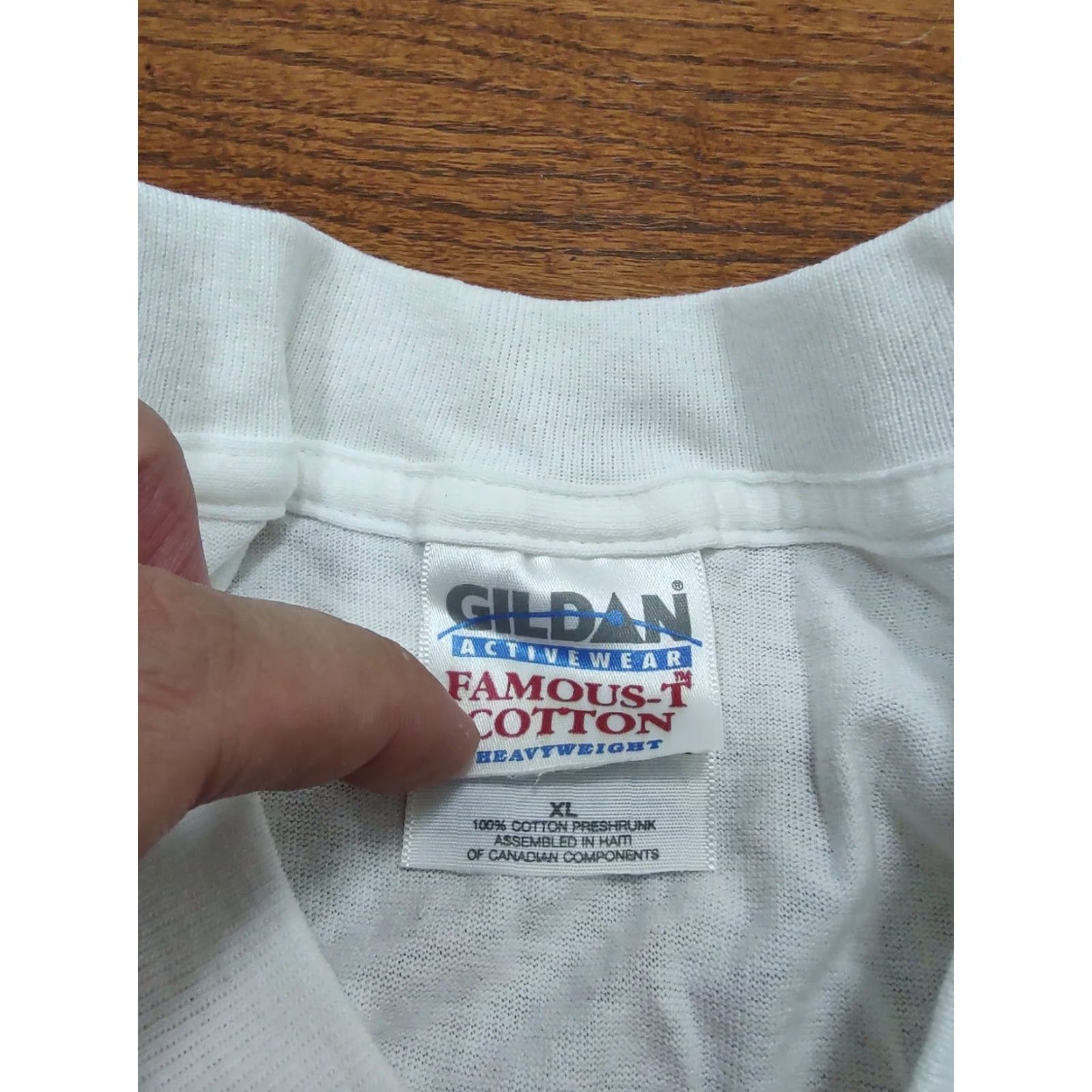 NASCAR VINTAGE Union 76 NASCAR Racing Fuel White T-Shirt Tee XL Crew Neck Short Sleeve Men's 90s White Yellowing Size US M / EU 48-50 / 2 - 6 Thumbnail
