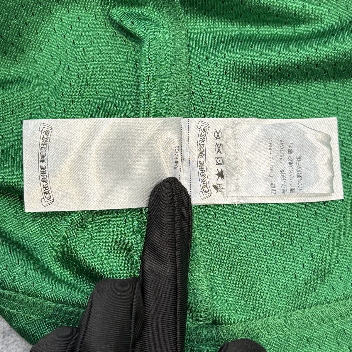 Chrome Hearts CHROME HEARTS Mesh Jersey Long Sleeve Tee GREEN Size US L / EU 52-54 / 3 - 9 Thumbnail