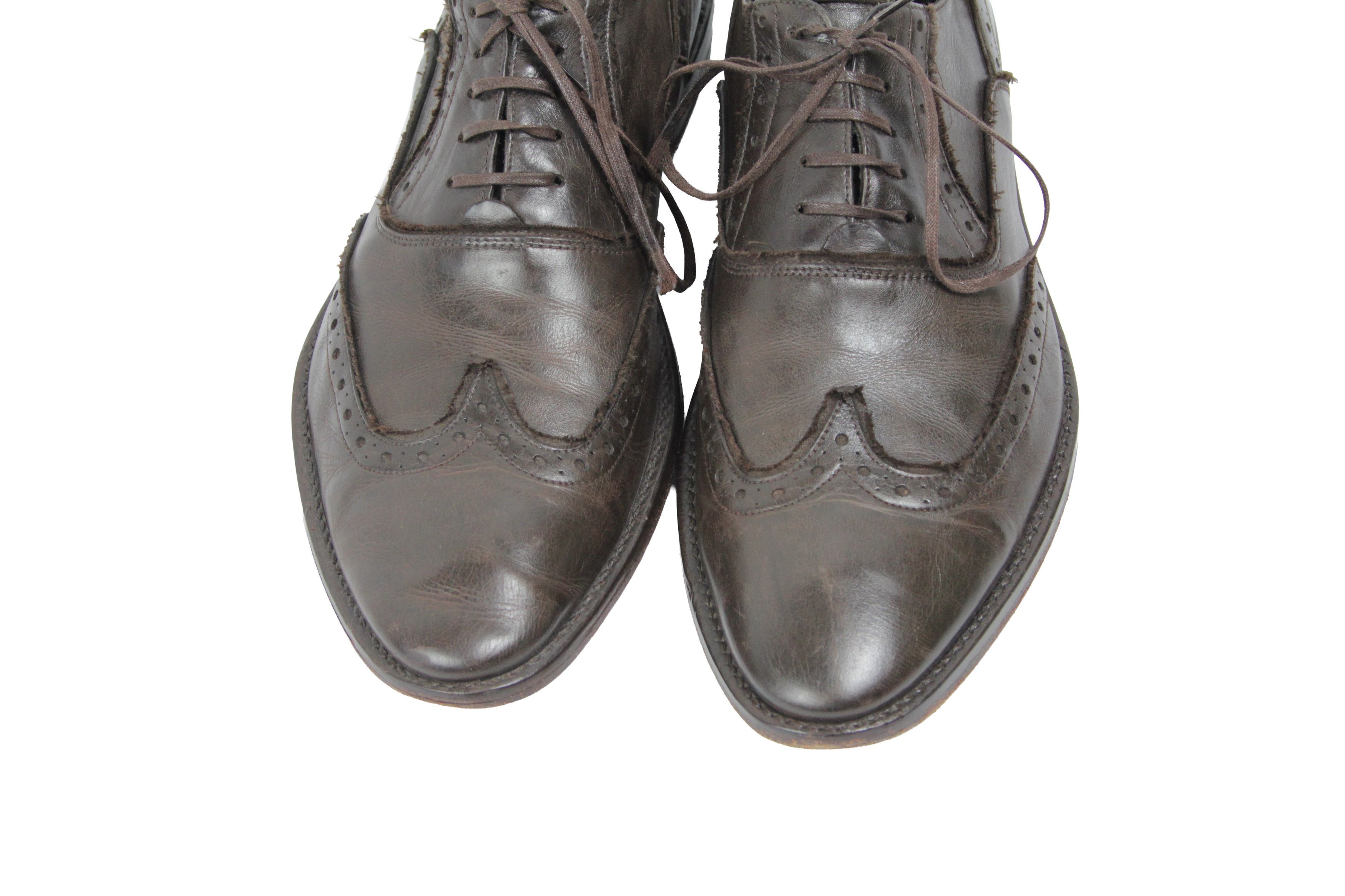 Sonia Rykiel Leather Grunge Brogue Size US 9 / EU 42 - 5 Thumbnail