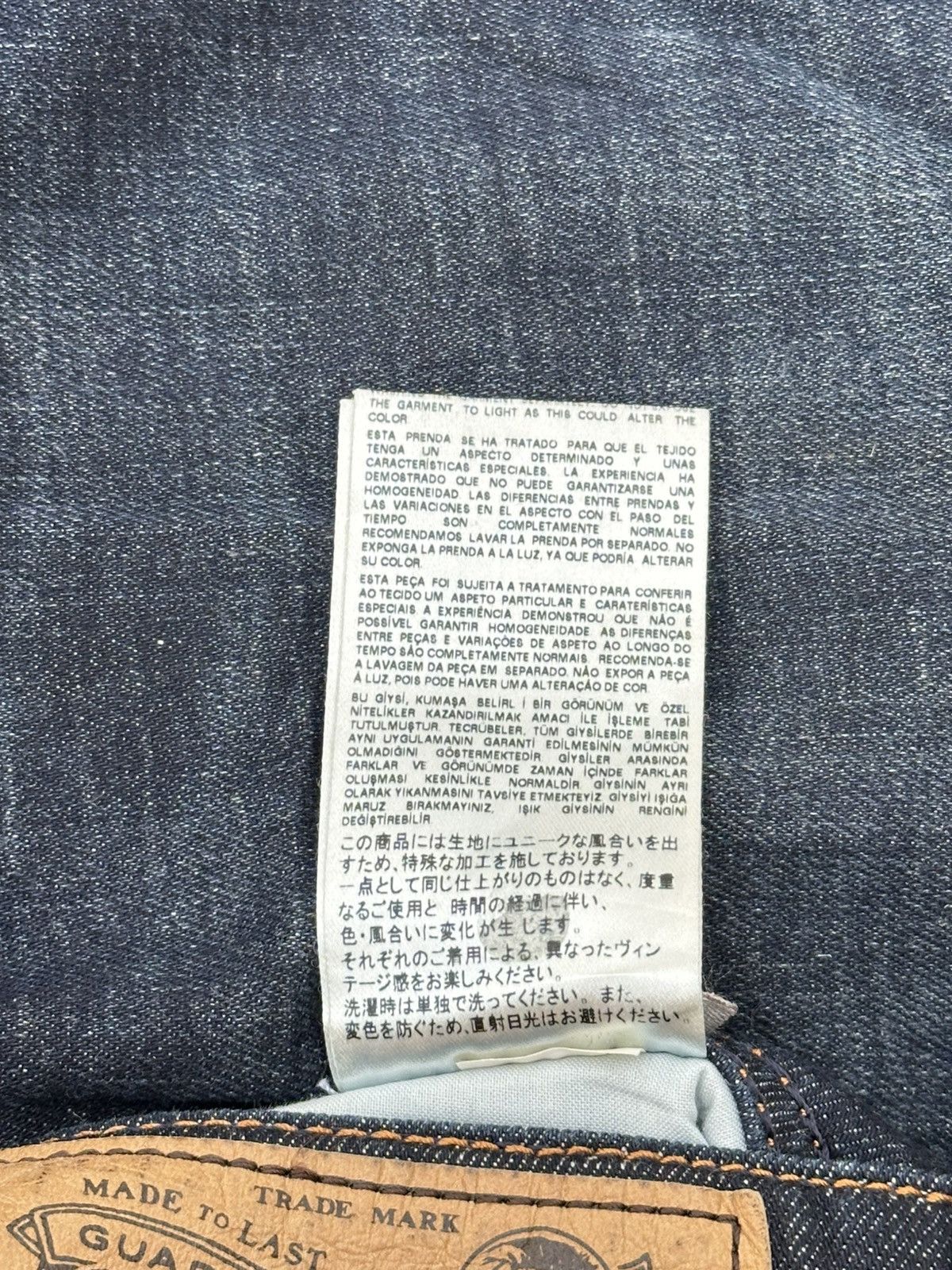 Diesel DIESEL 'Only The Brave' - MENS VINTAGE BLUE DENIM JEANS. Size US 30 / EU 46 - 19 Thumbnail