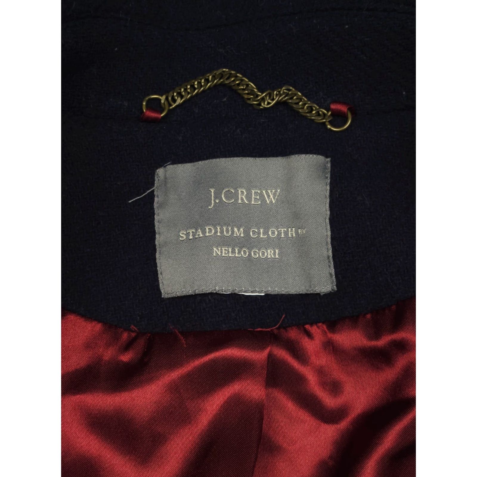 J.Crew J.CREW Stadium Cloth Pea Coat Womens 4 Navy Wool Double Breasted Size S / US 4 / IT 40 - 6 Thumbnail