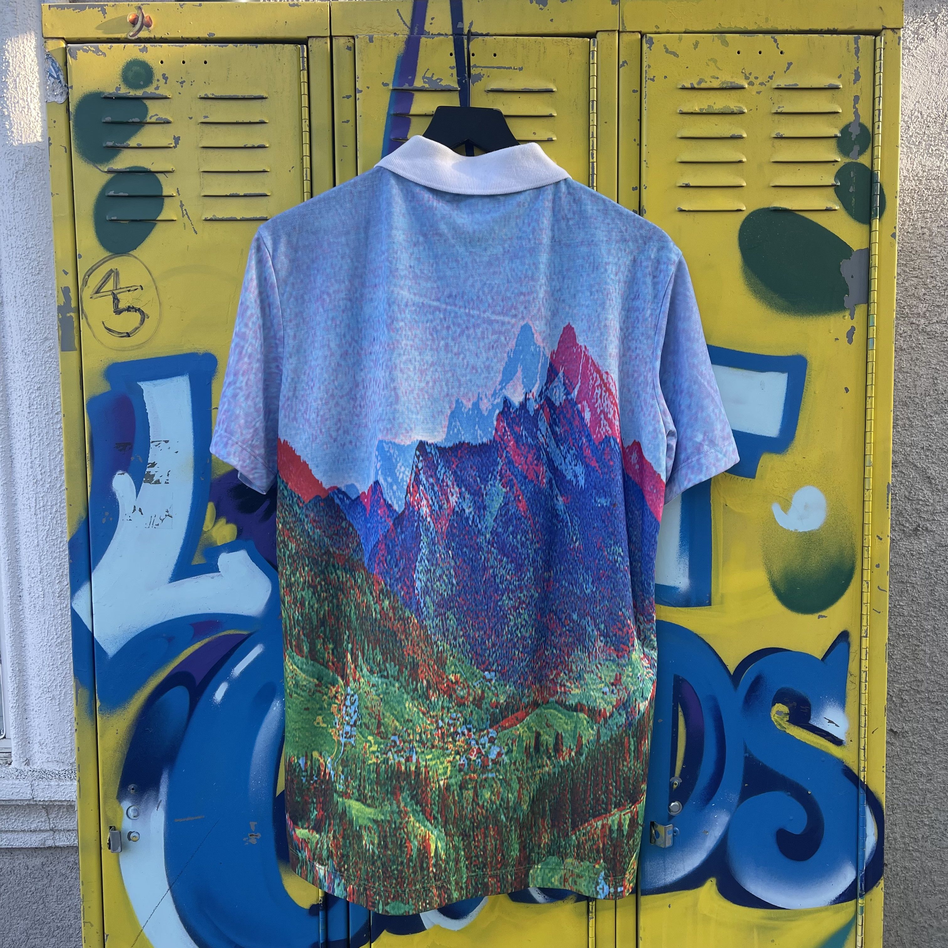 Carven Carven Made in Portugal Multicolor Mountain Polo Size US L / EU 52-54 / 3 - 2 Thumbnail